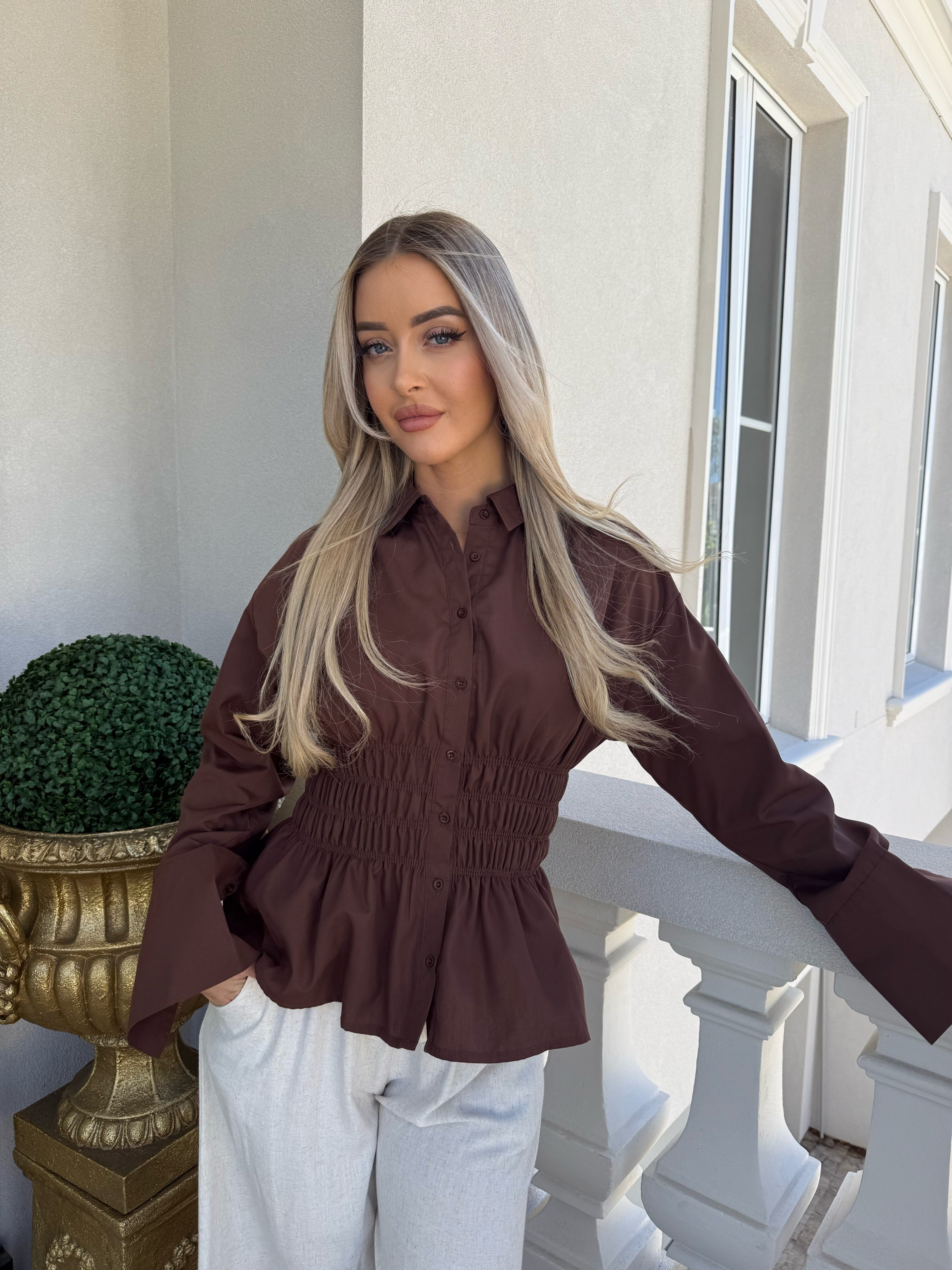 Elastic Gathered Top