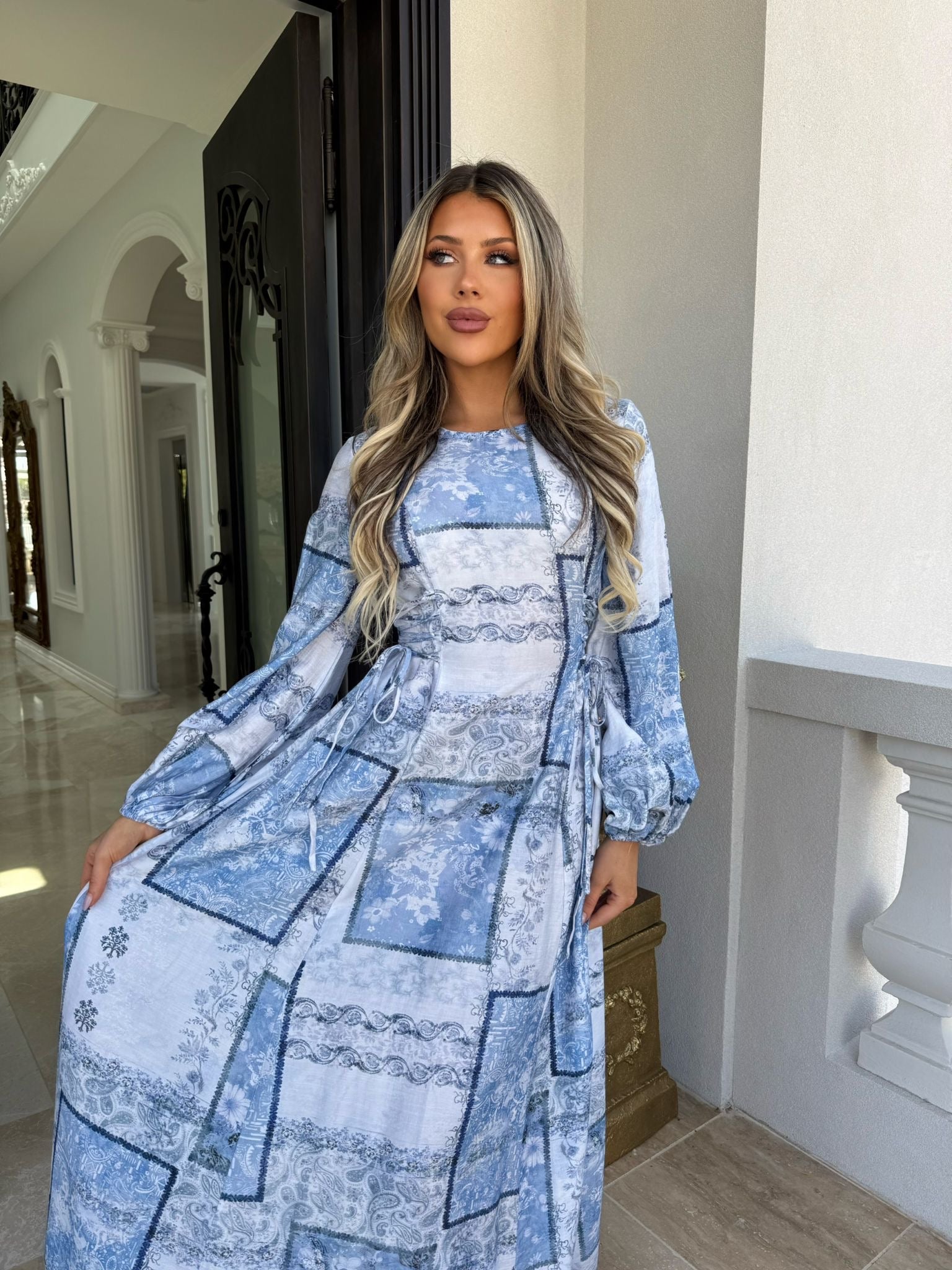 Block Blue Maxi