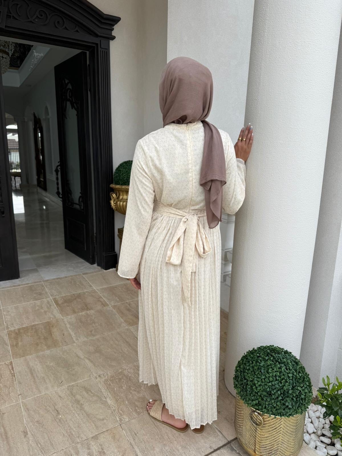 Pleated Daisy Dress