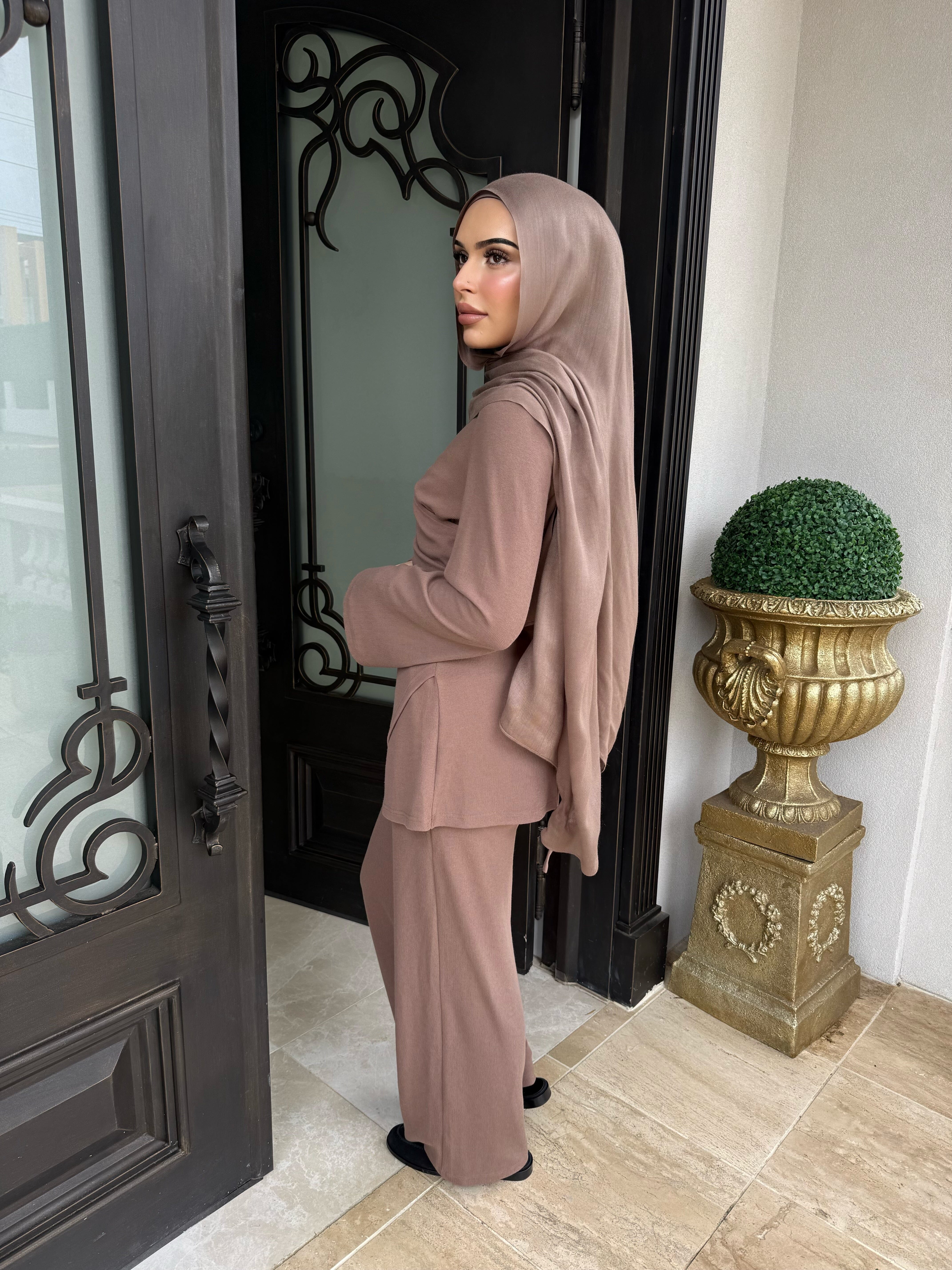 Ribbed Fold Over Set