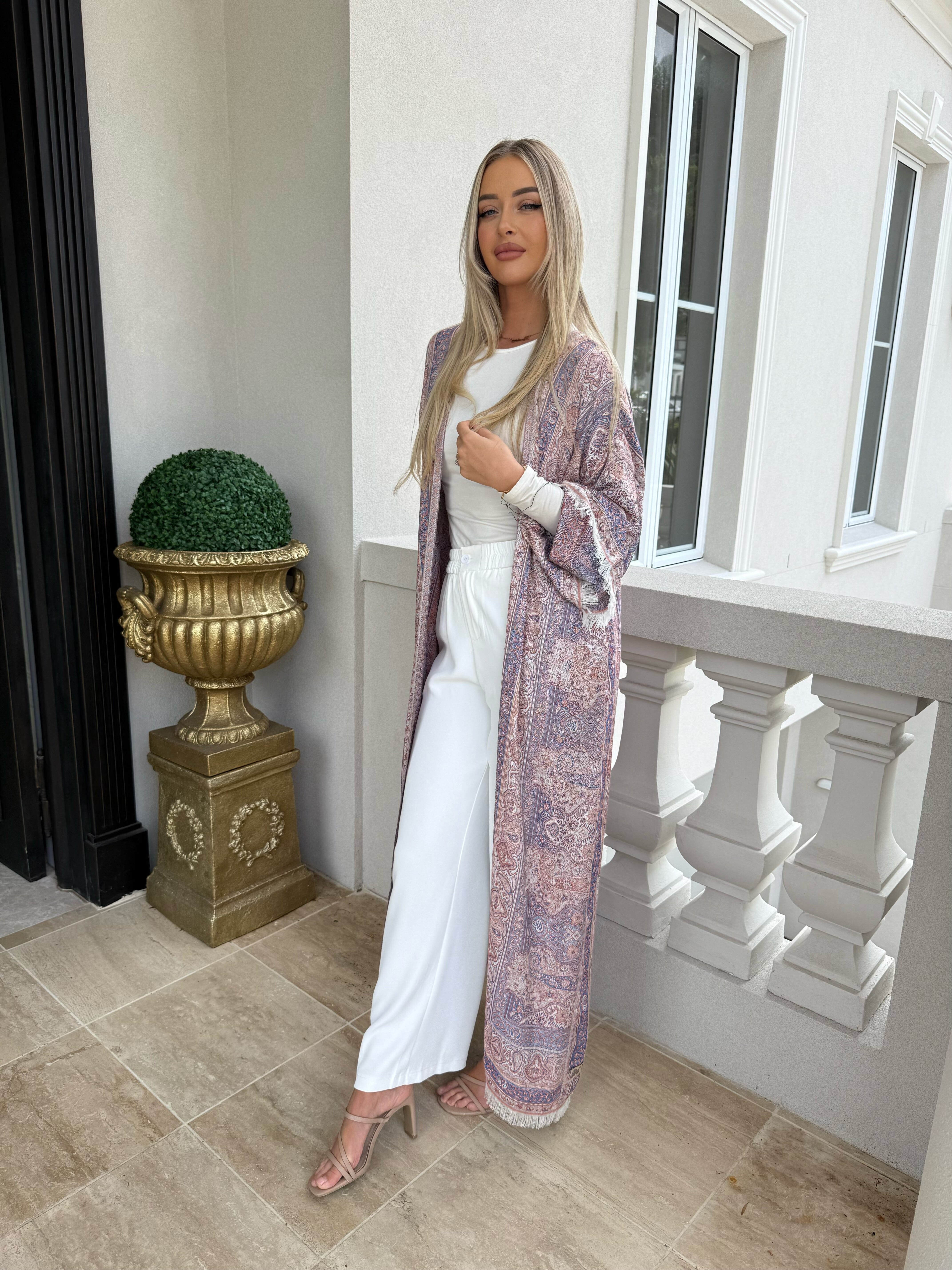 Purple Pashmina Set