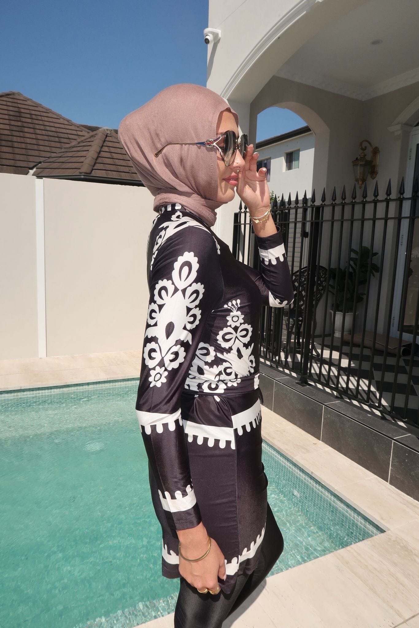 Monochrome Swim Tunic