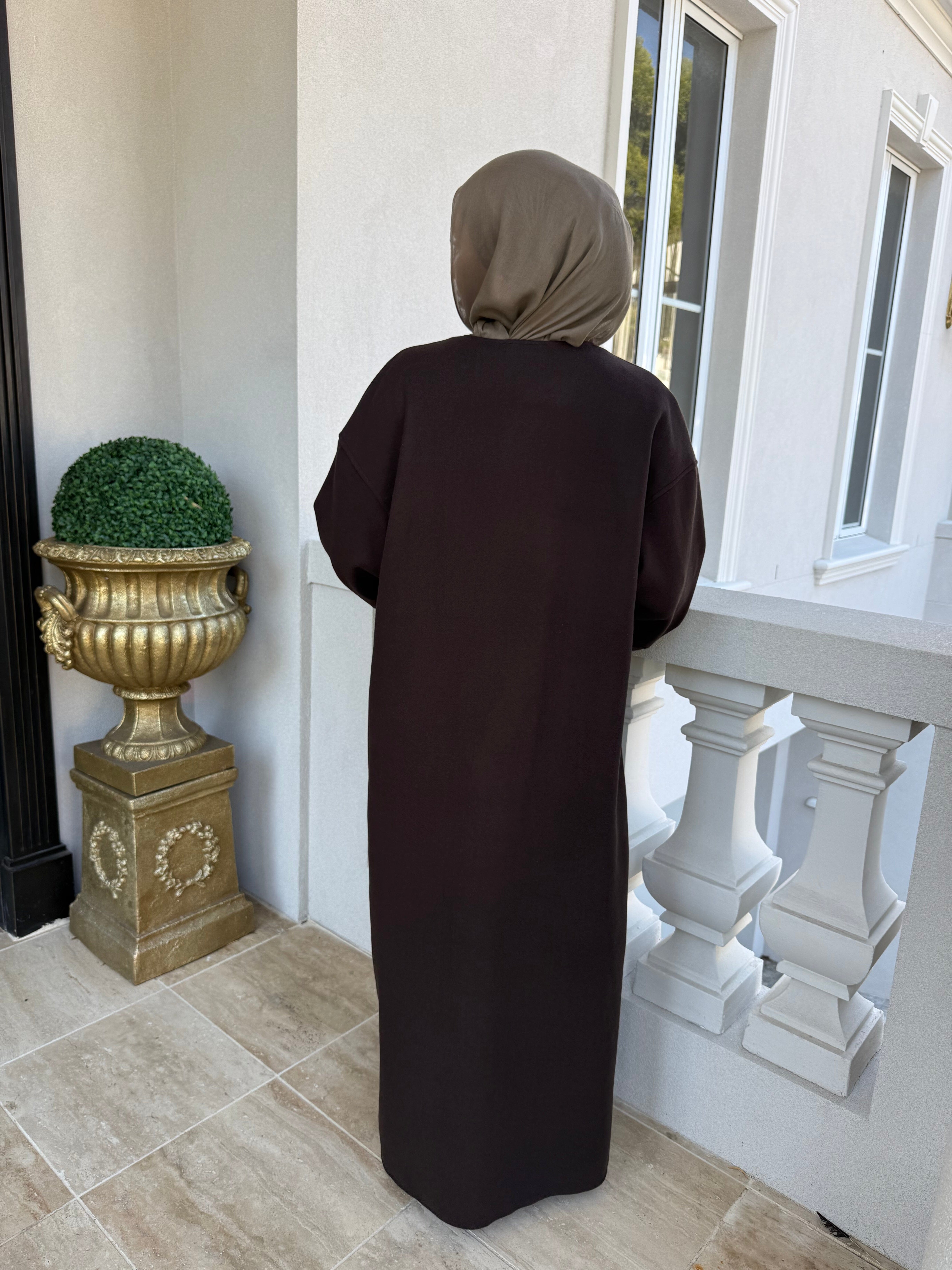 Mom Pocket Open Abaya