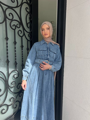 Acid Denim Dress