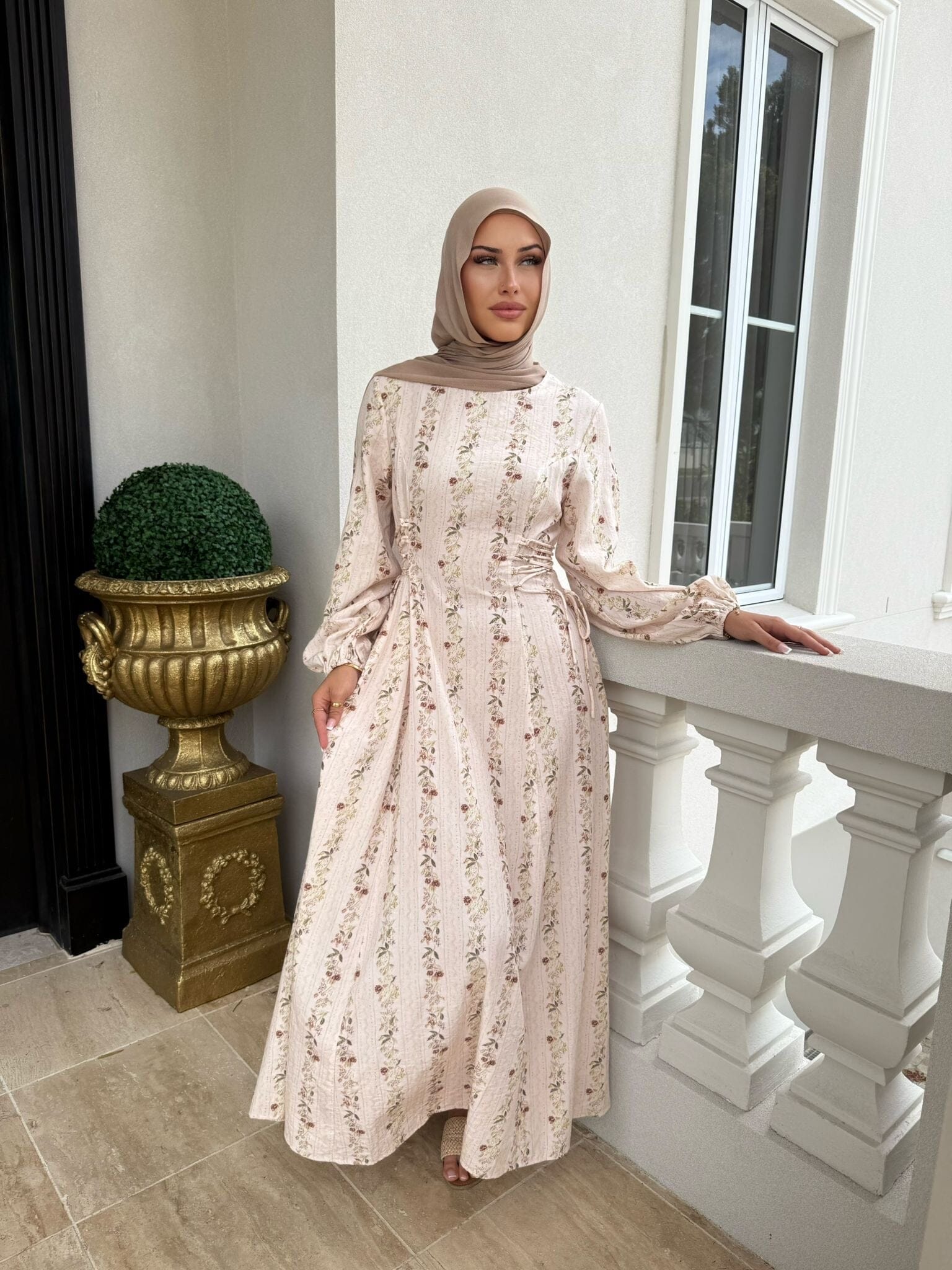 Mini Rose Nude Dress