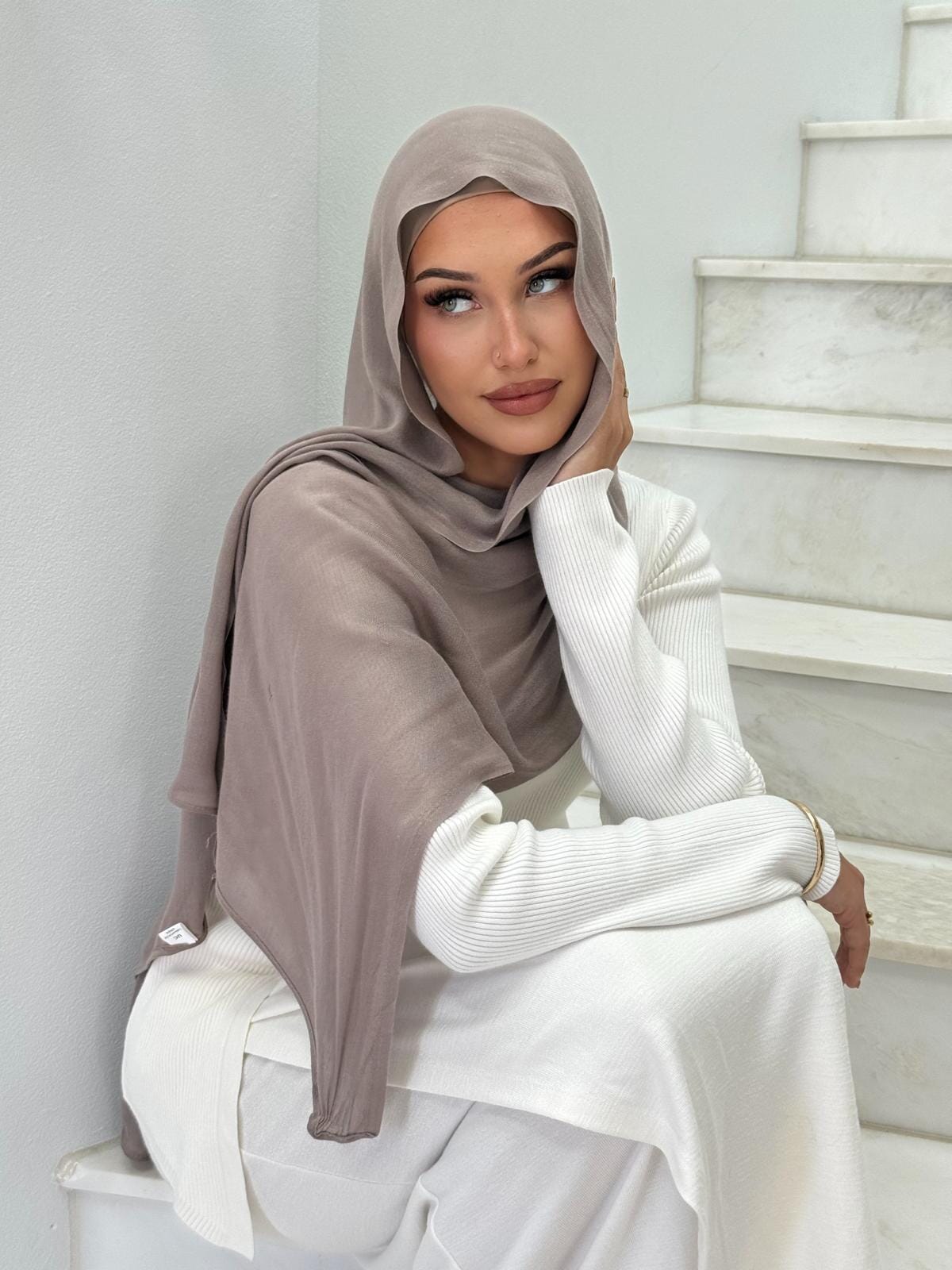Mocha Hijab Set