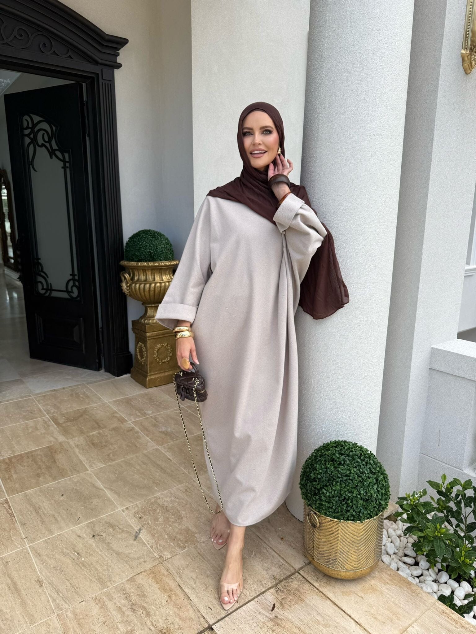 Textured Winter Abaya