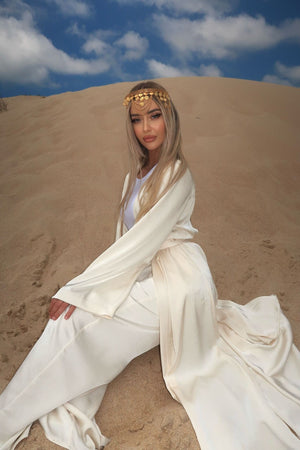 Al Sahara Satin Cape Set