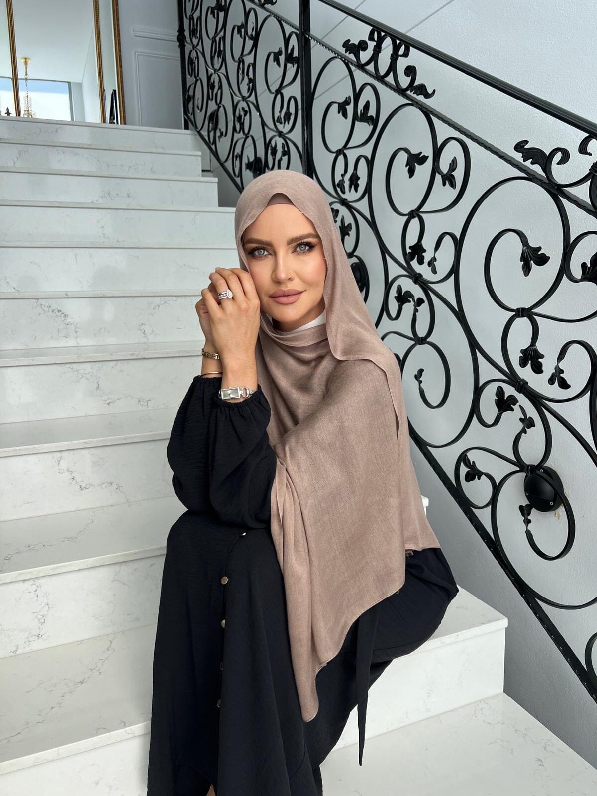 Mocha Hijab Set