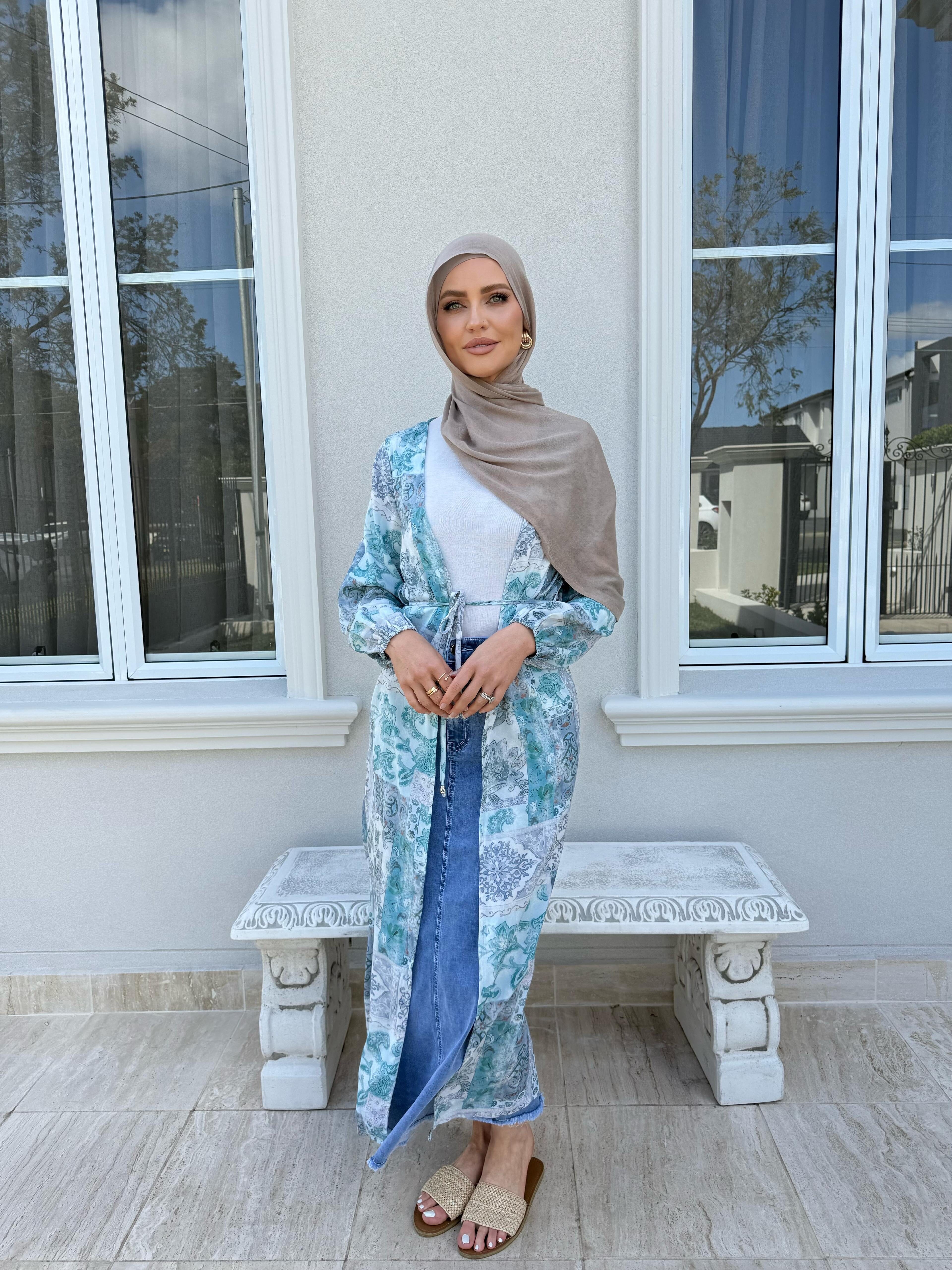 Mixed Blue Cardigan