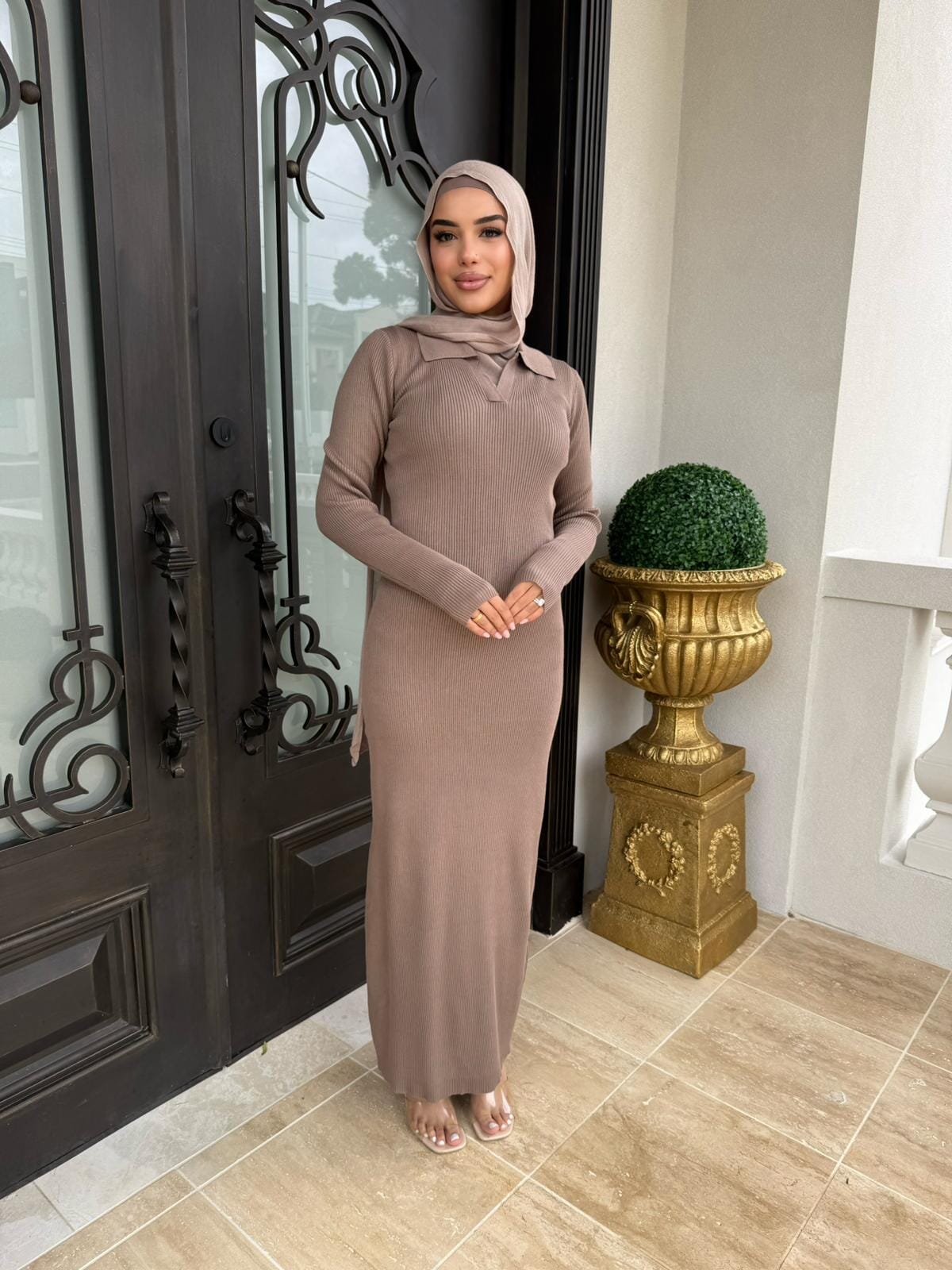 Ribbed Maxi Dress