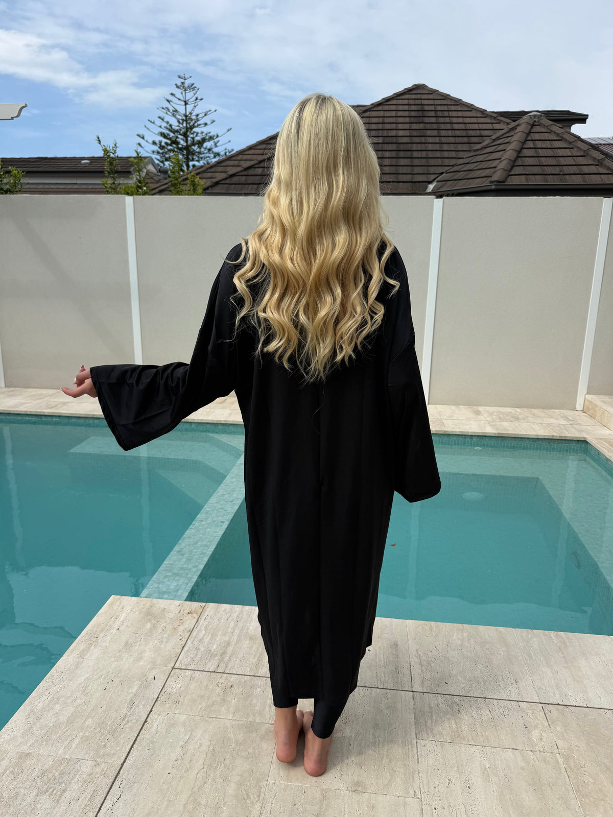 Black Swim Kaftan