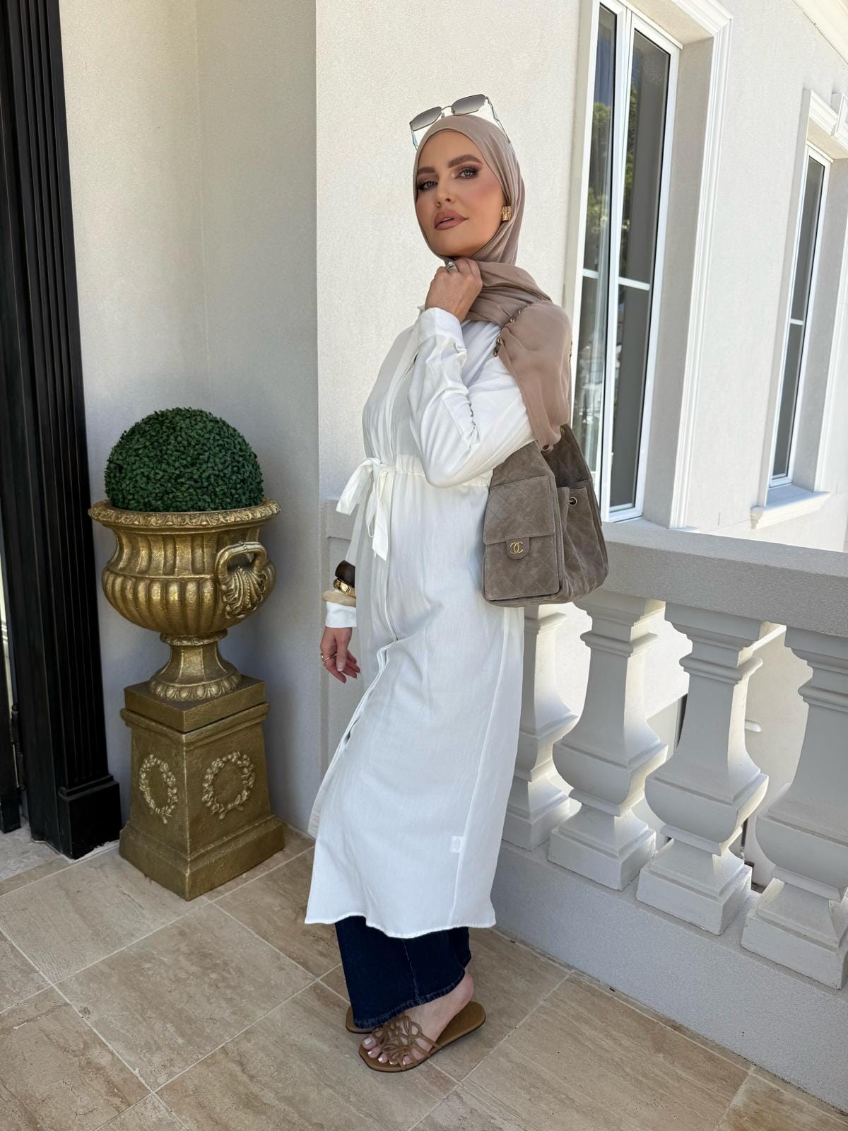 Linen Draw String Tunic