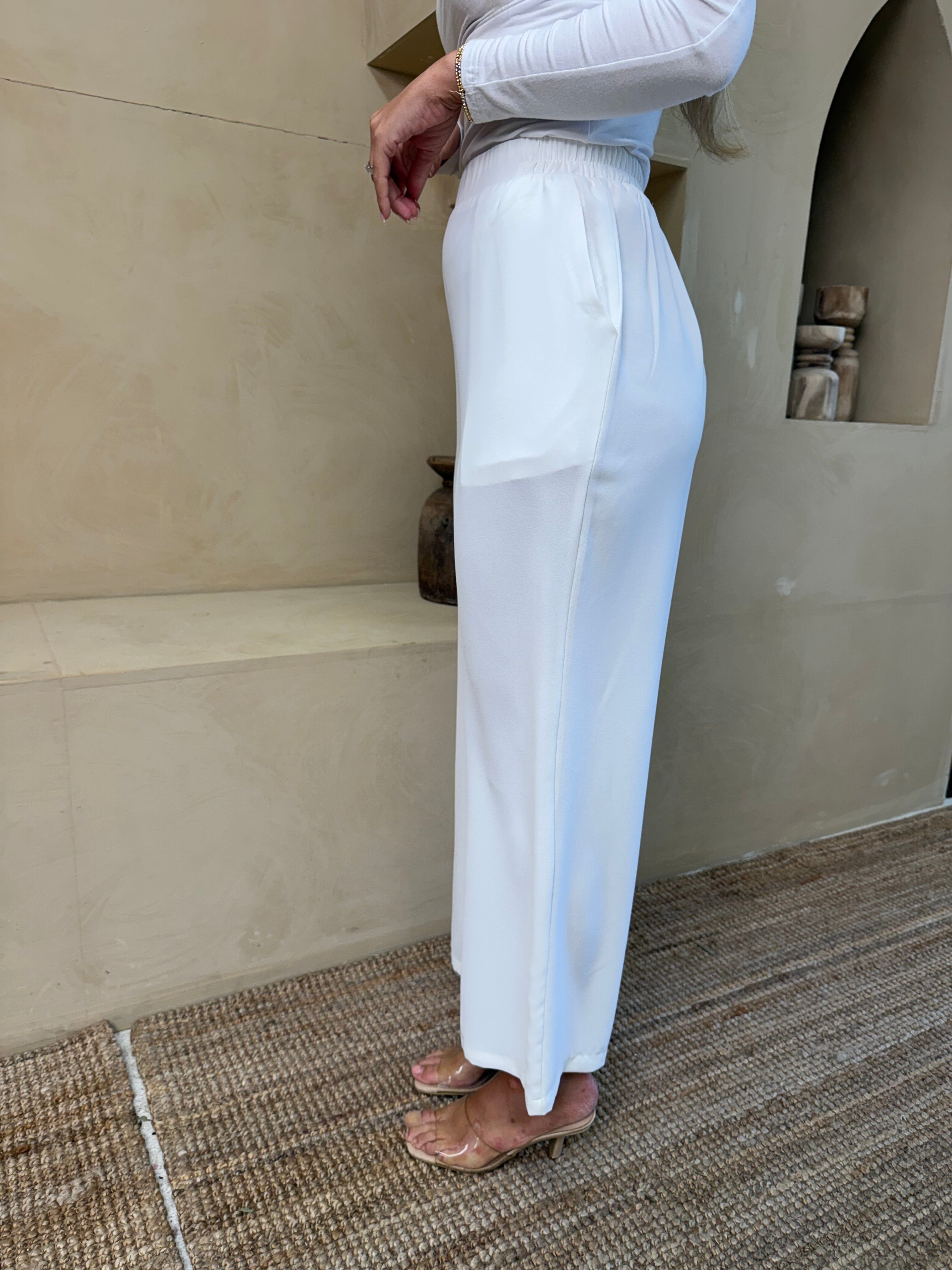 Layali White Abaya Set