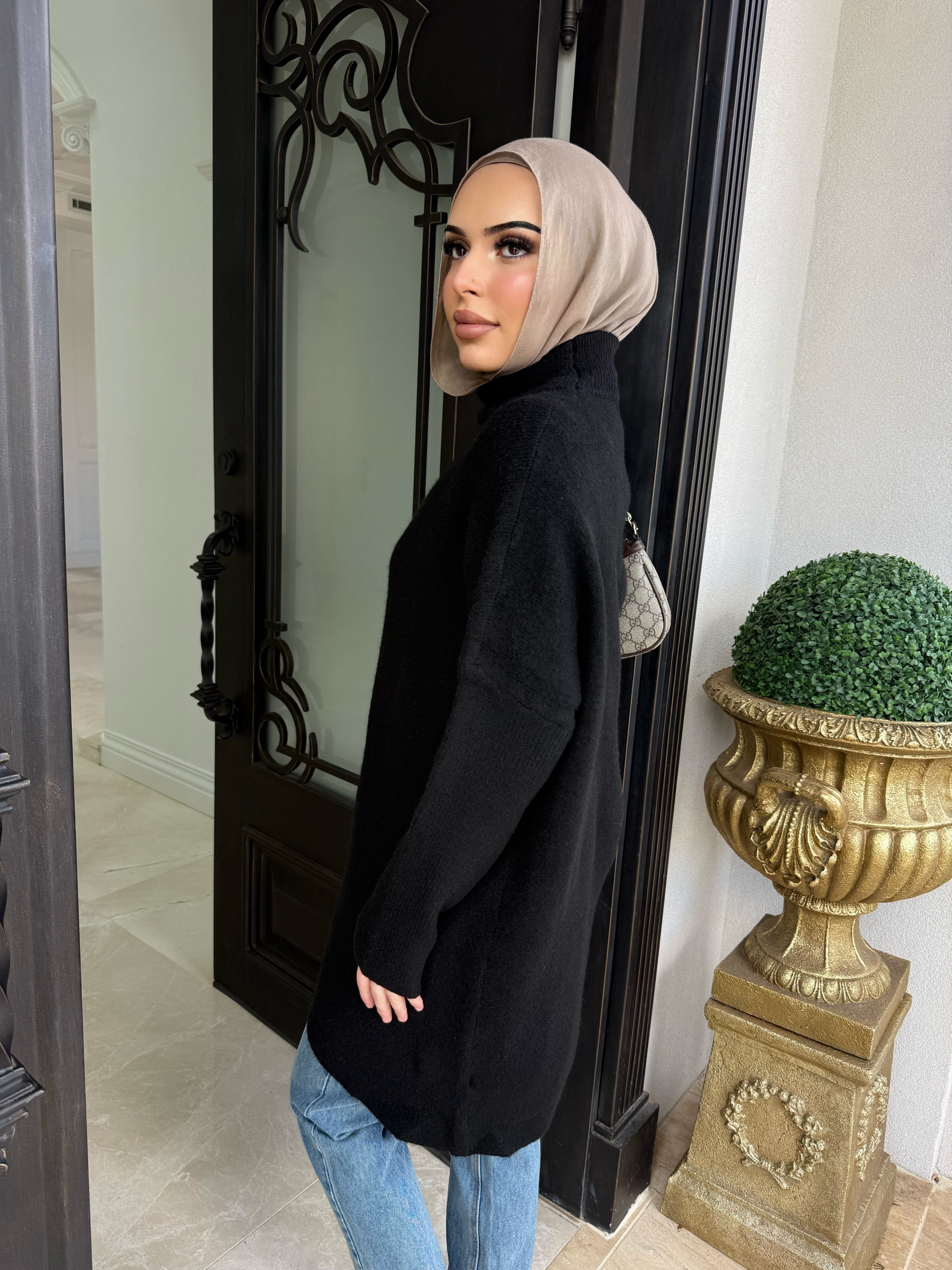 Wool High Low Jumper
