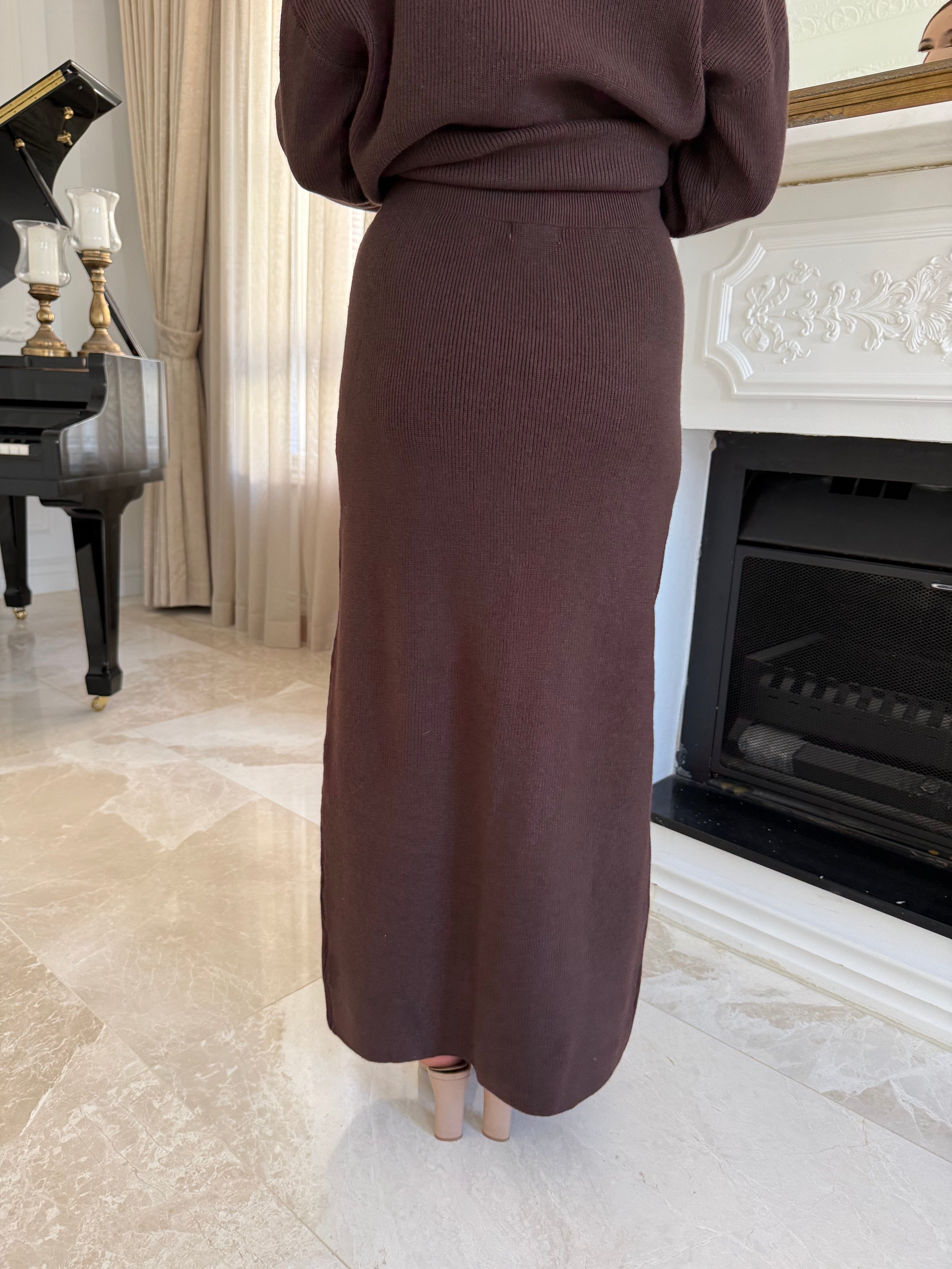 Turtle Neck Knit Set