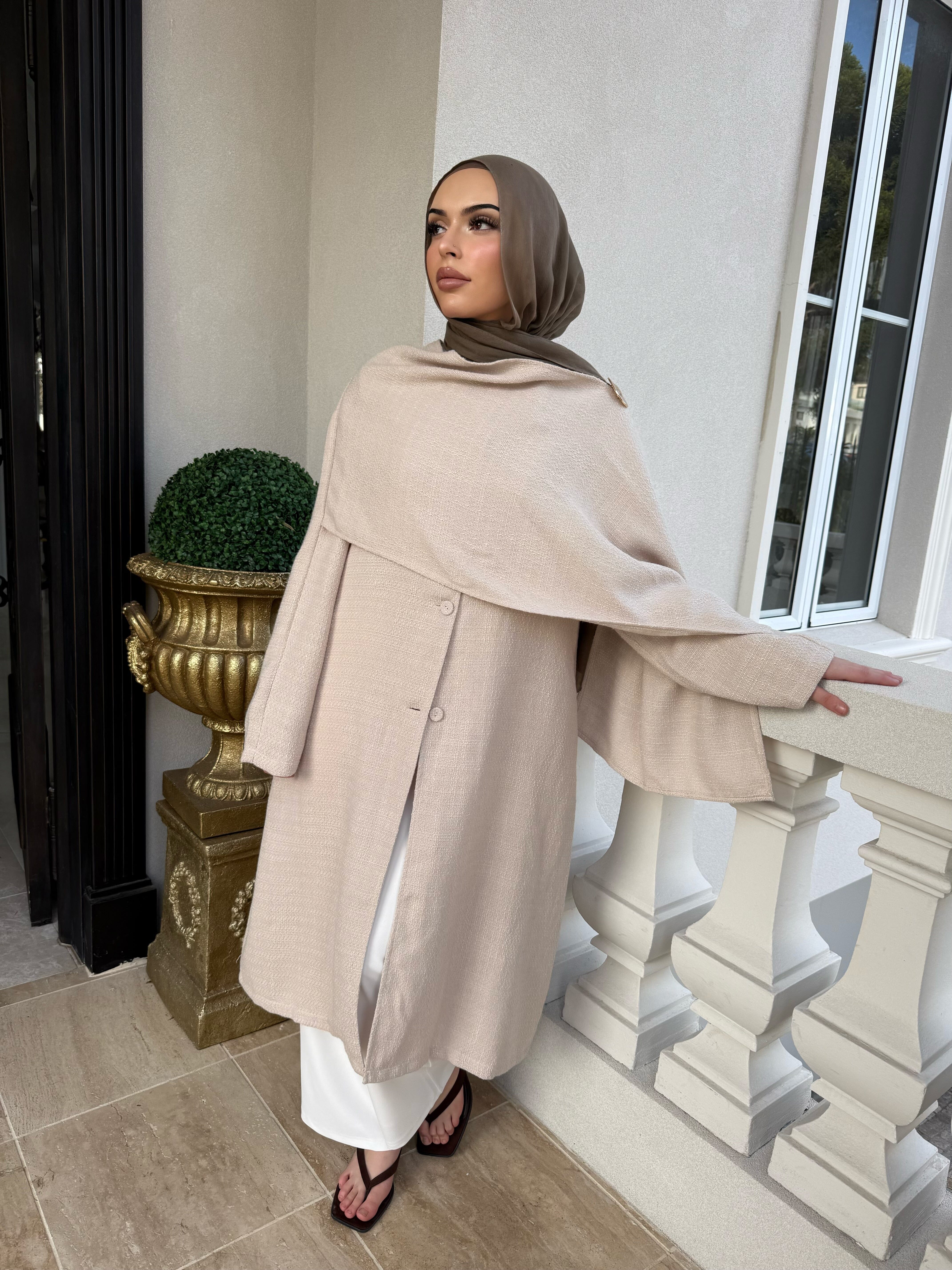 Tweed Shawl Coat