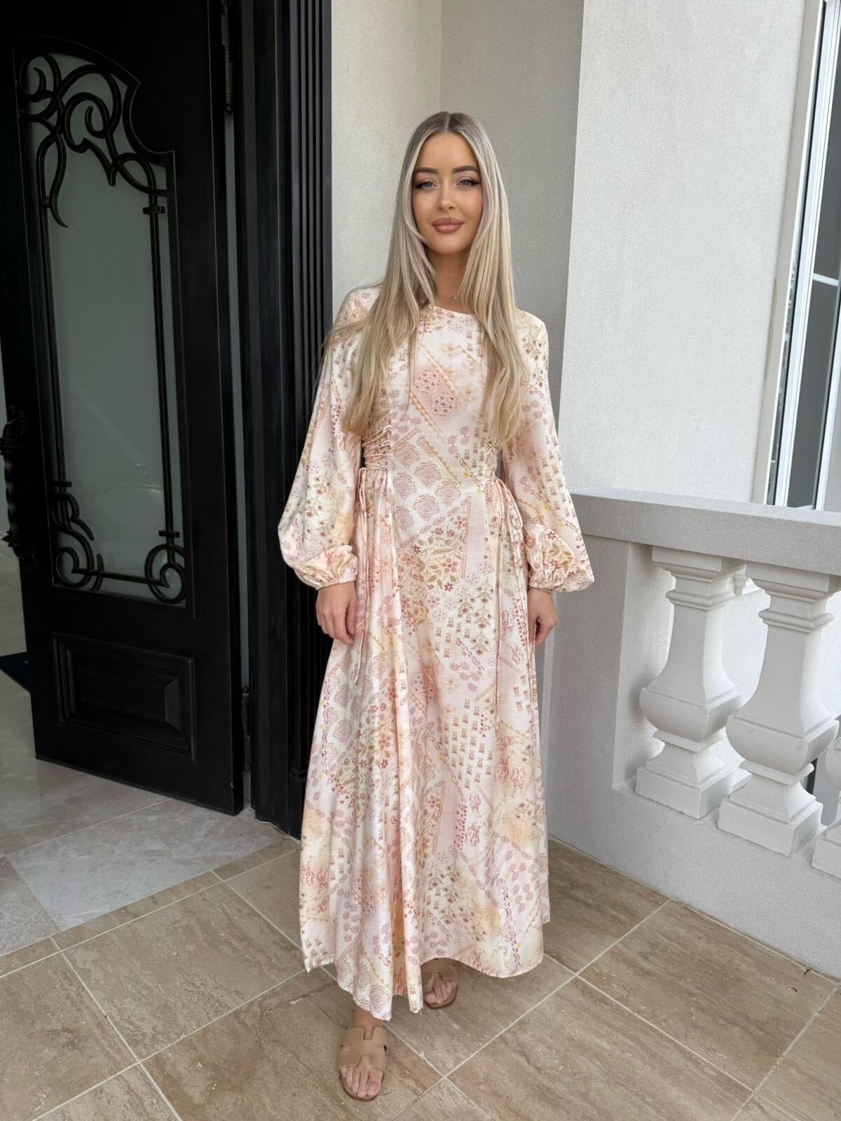 Peach Tie Dress
