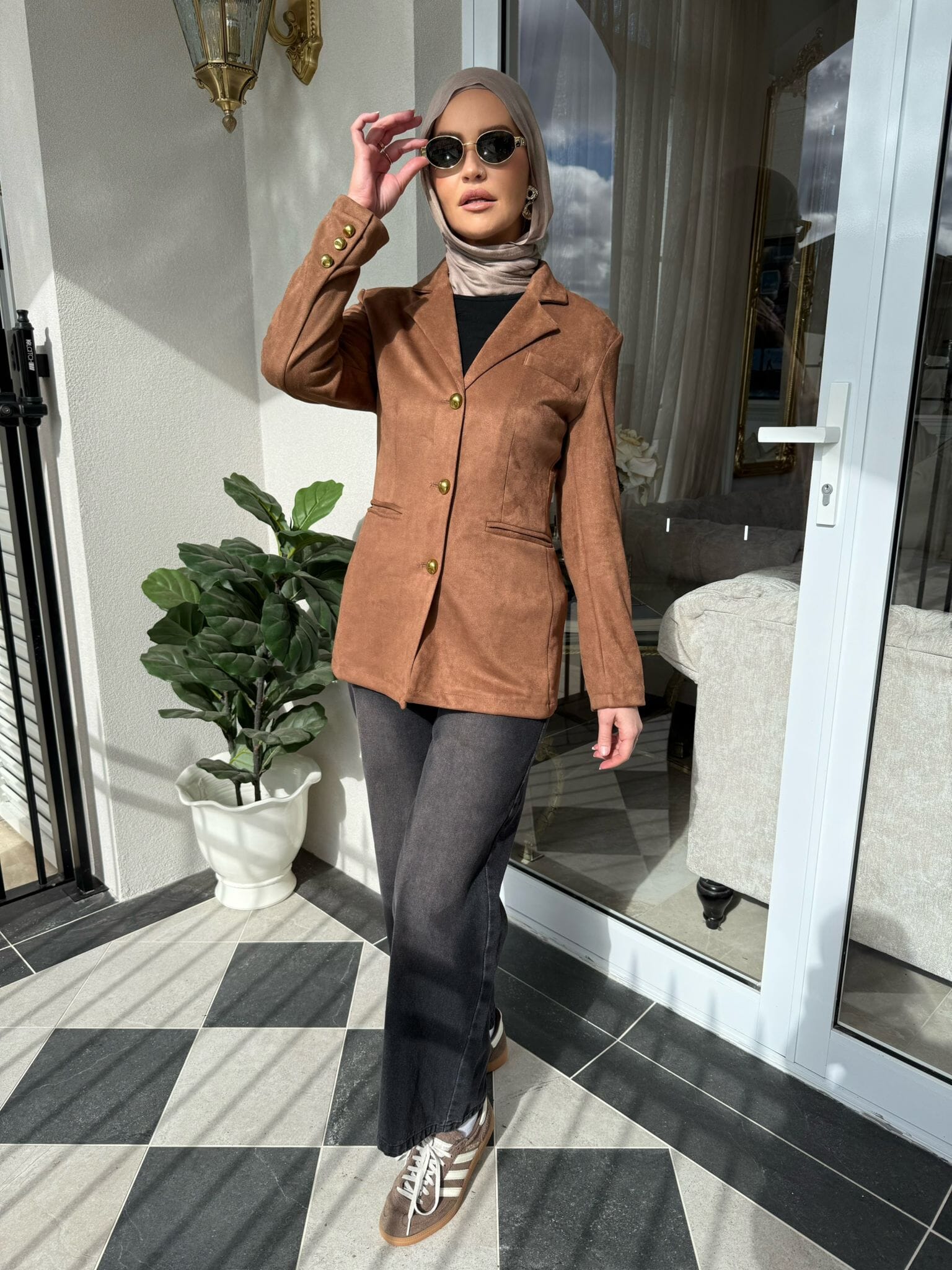 Suede Blazer
