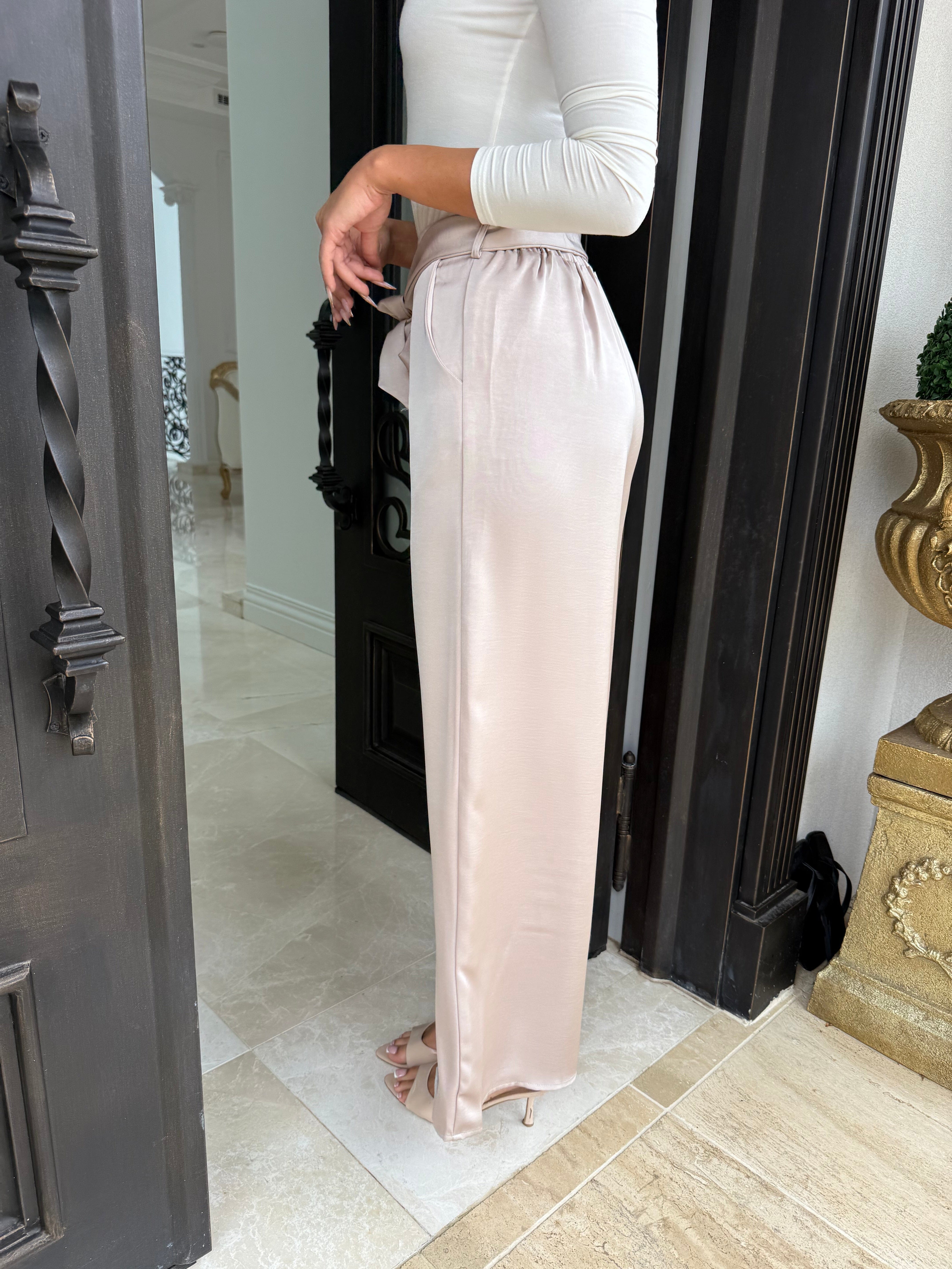 Layali Satin Pants Set