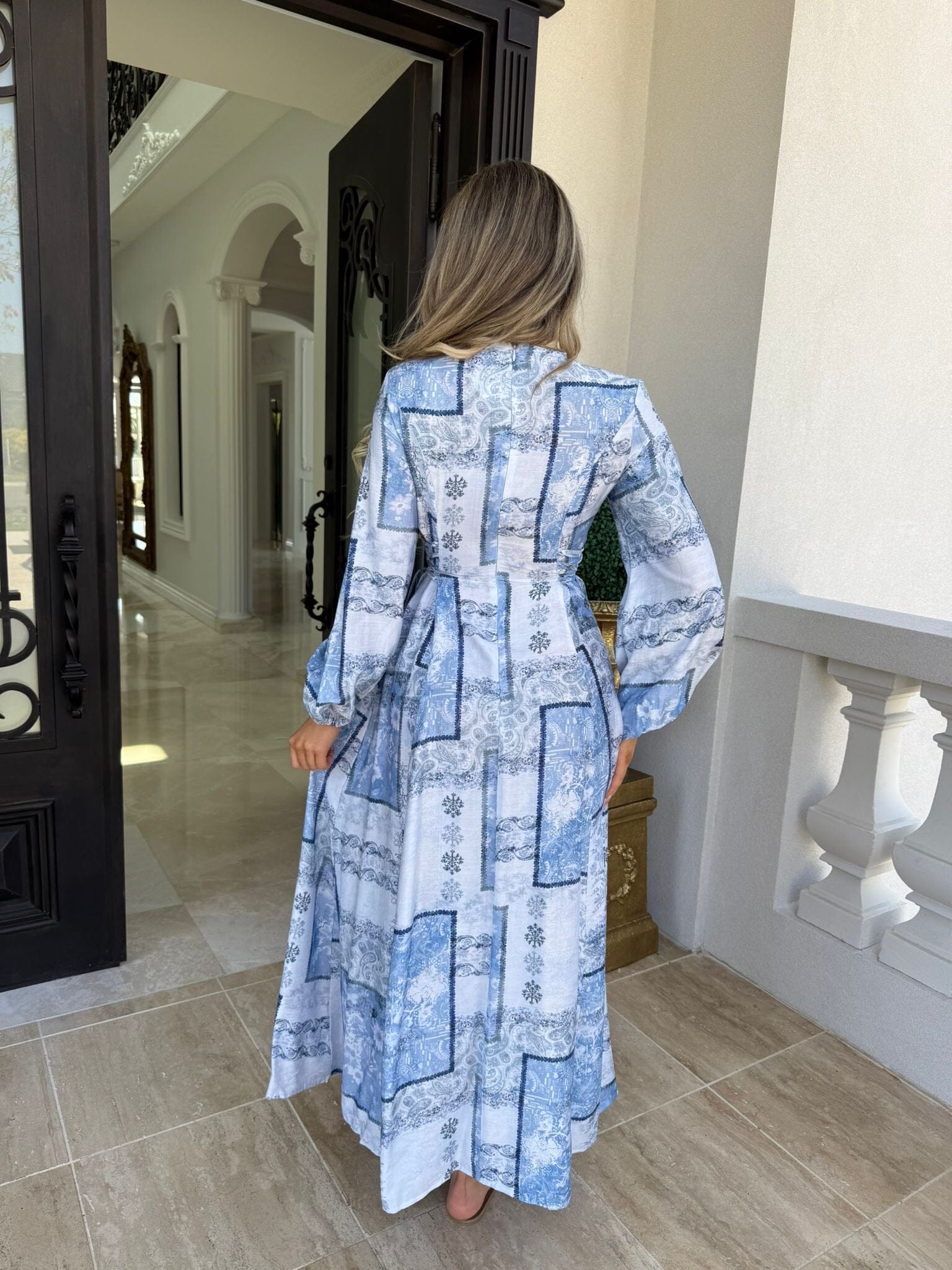 Block Blue Maxi