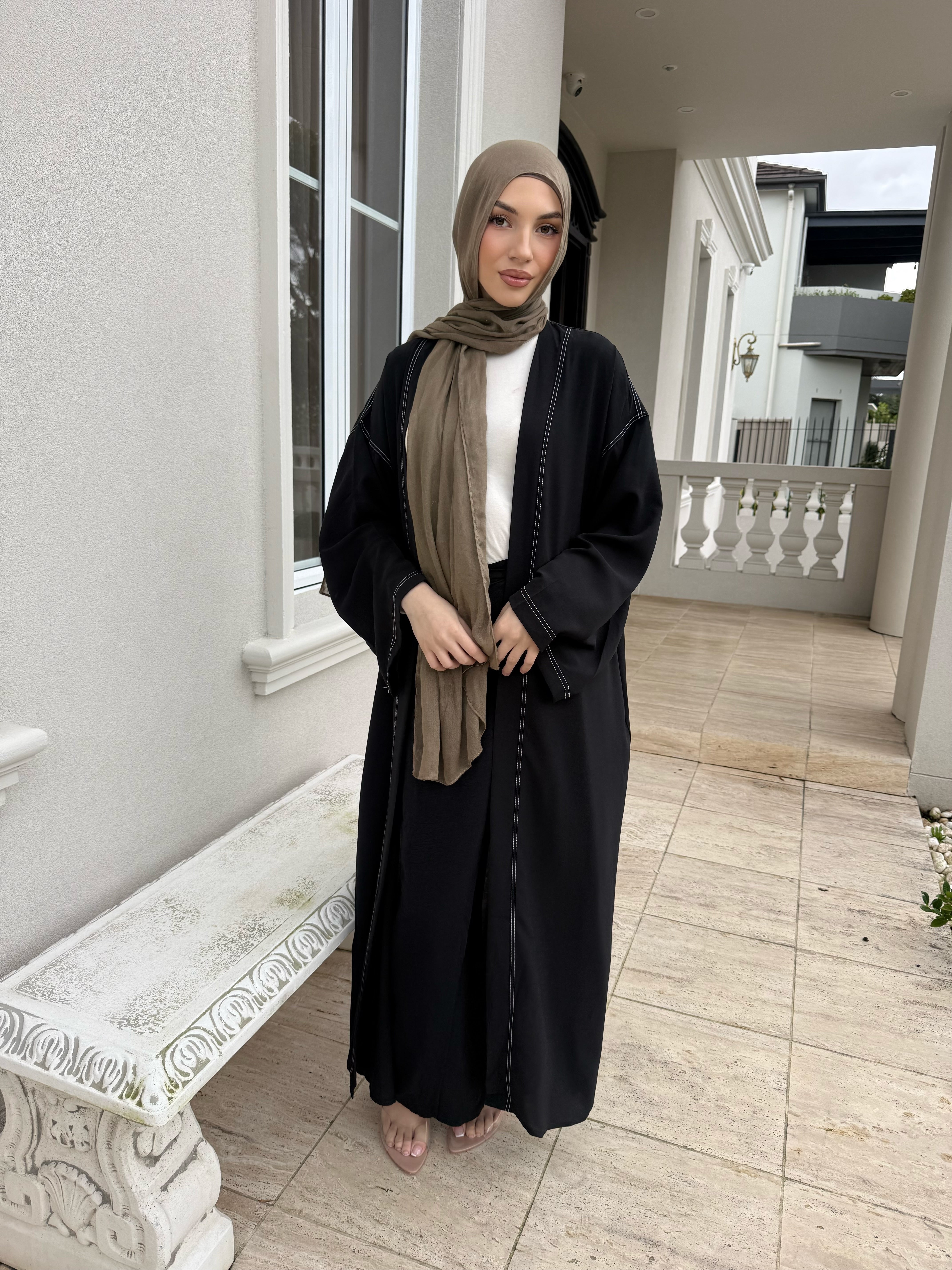 Trimmed Abaya