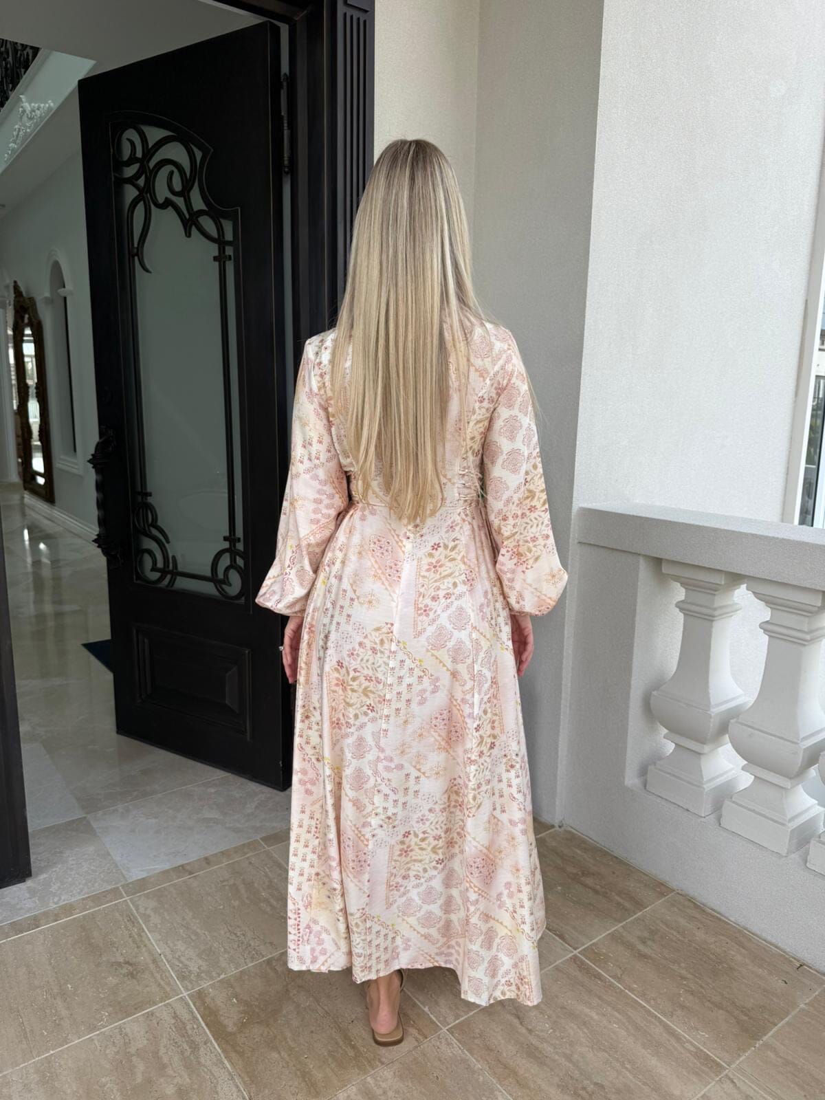 Peach Tie Dress
