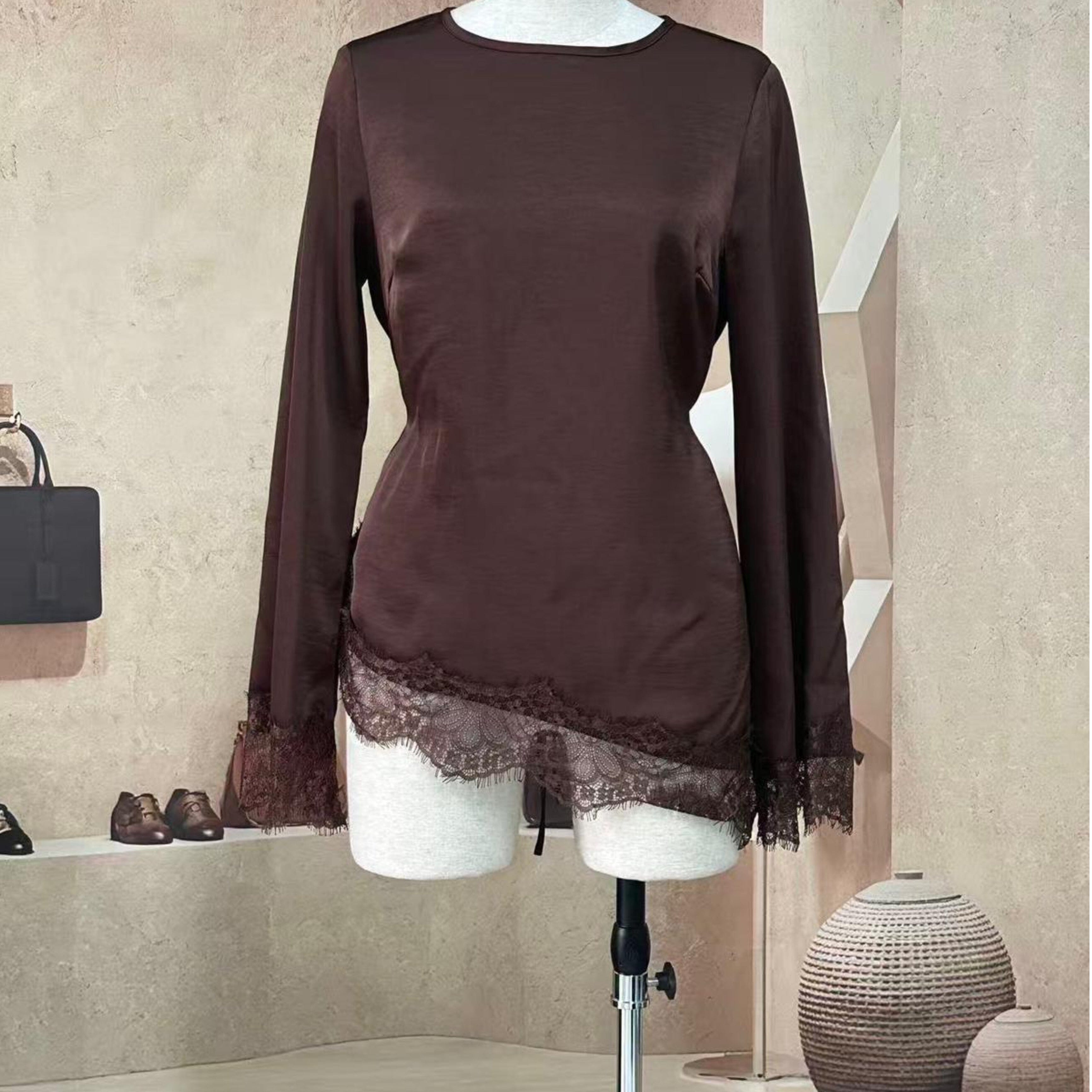Satin Lace Blouse