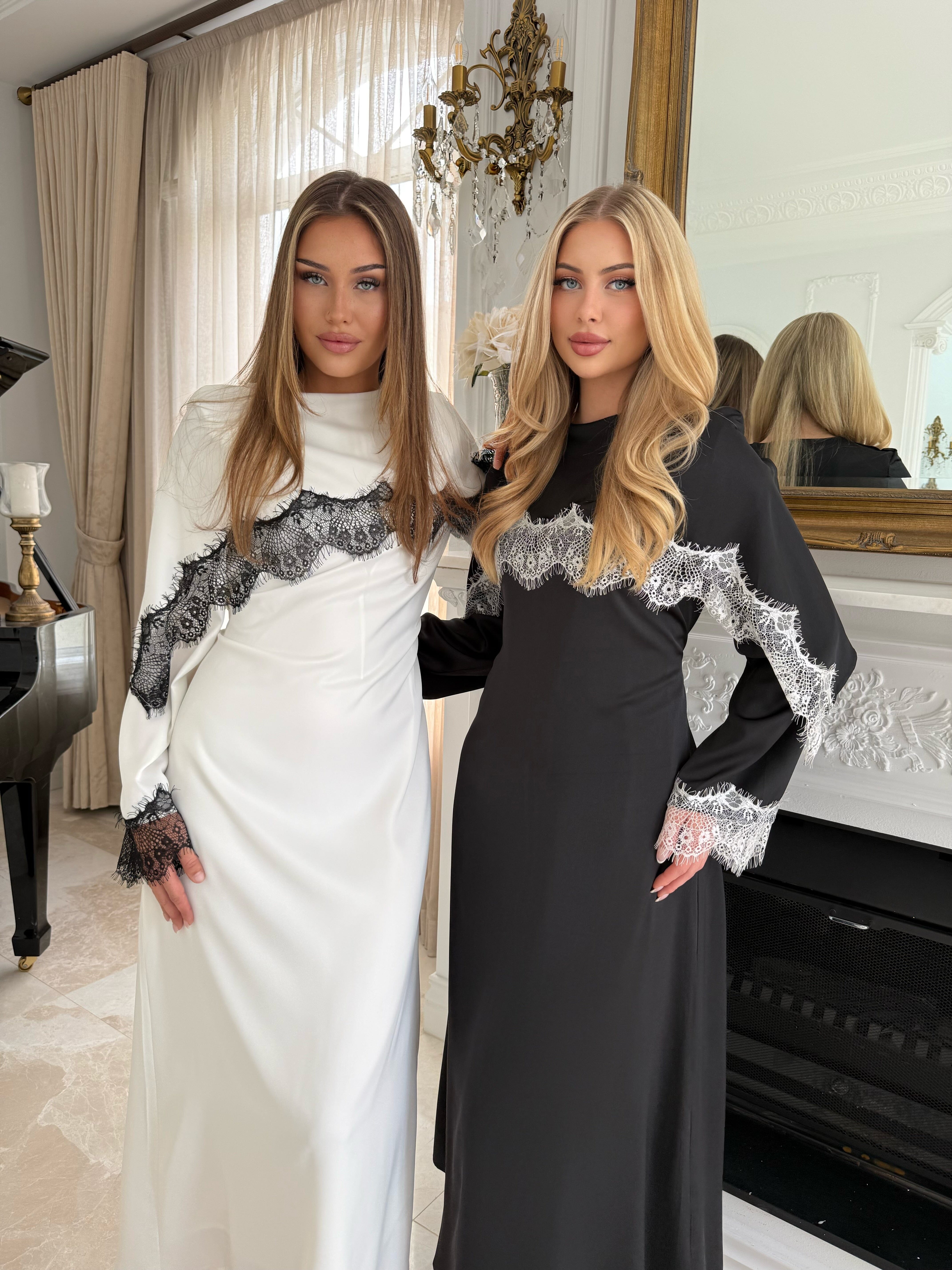 Lace Drape Dress