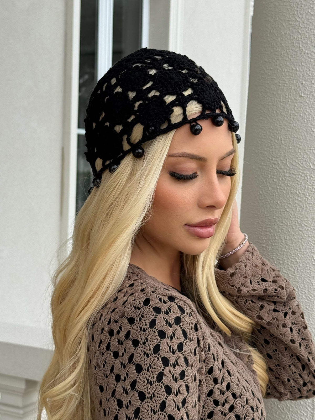 Crochet Bead Beanie