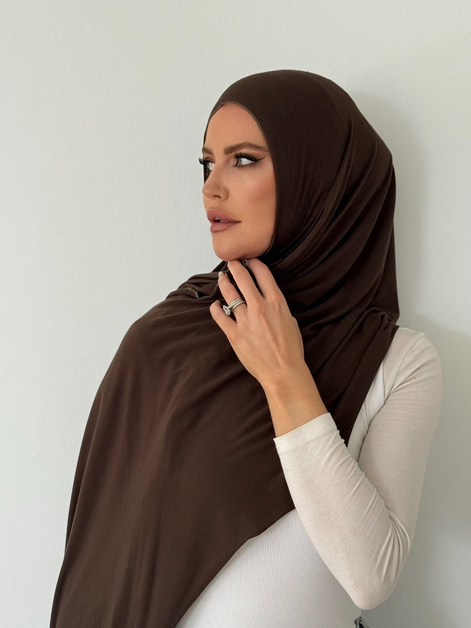 Brown Jeresy Wrap