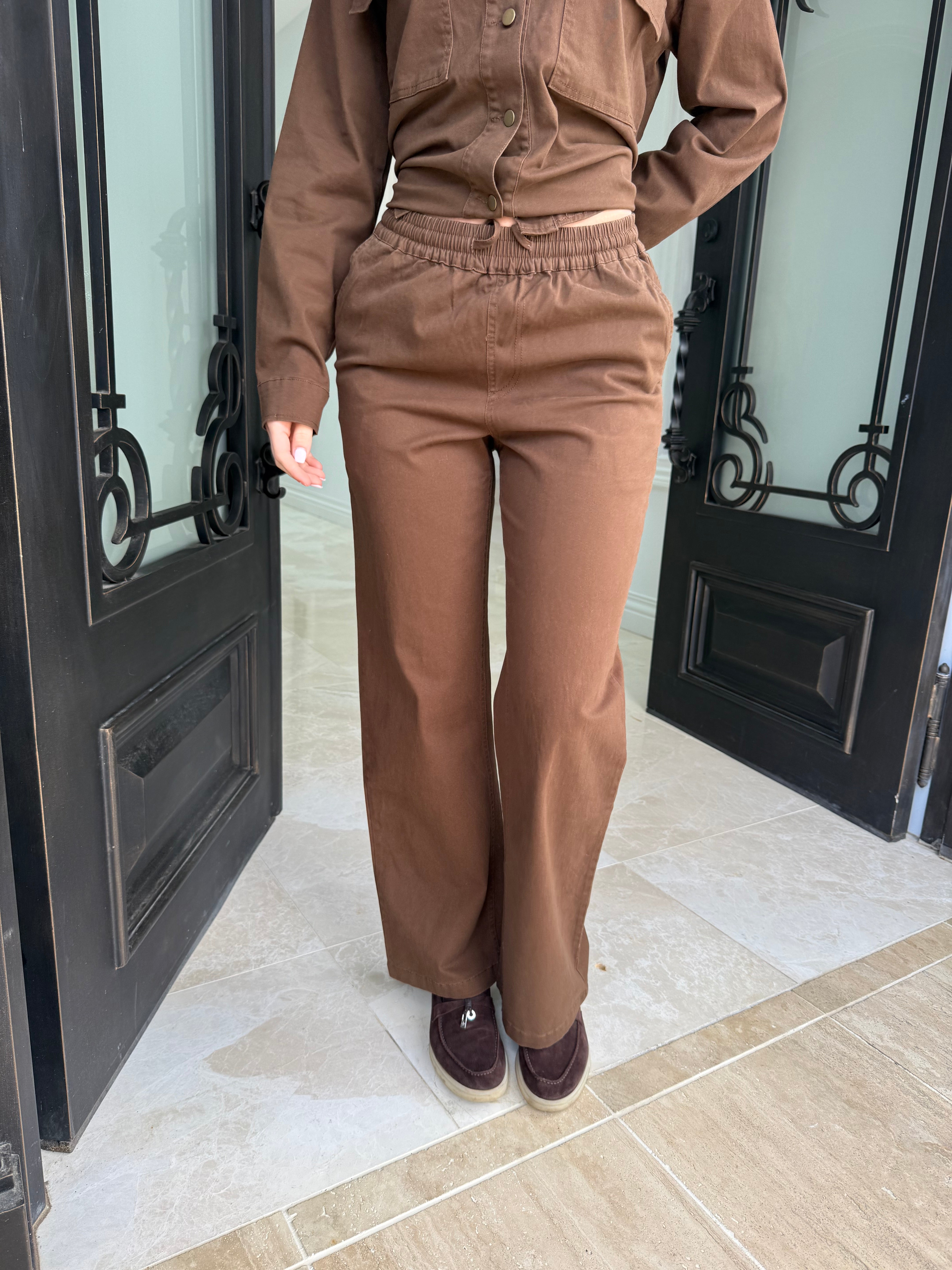 Denin Shacket Set