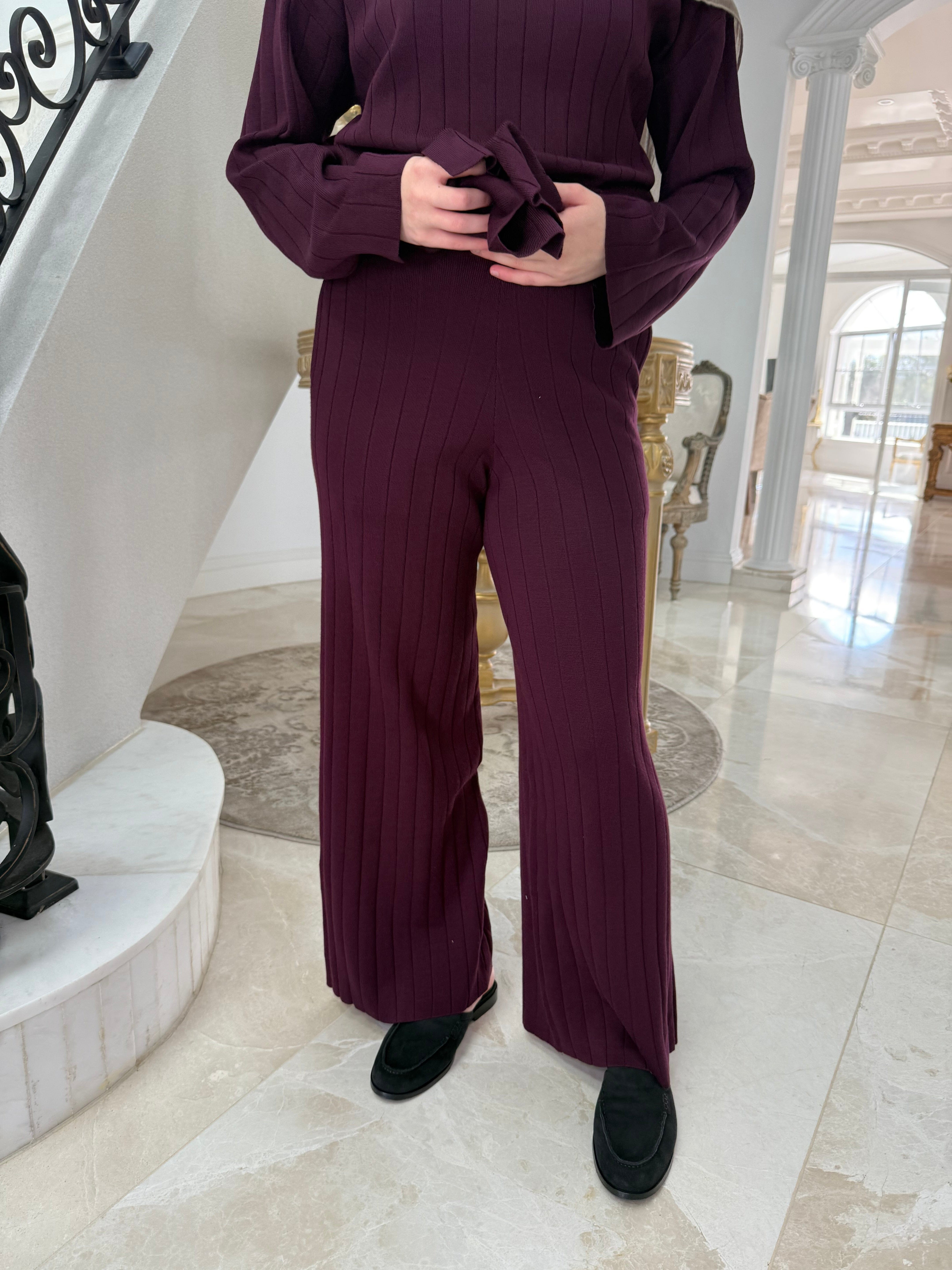 Thick Ribbed Knit Set