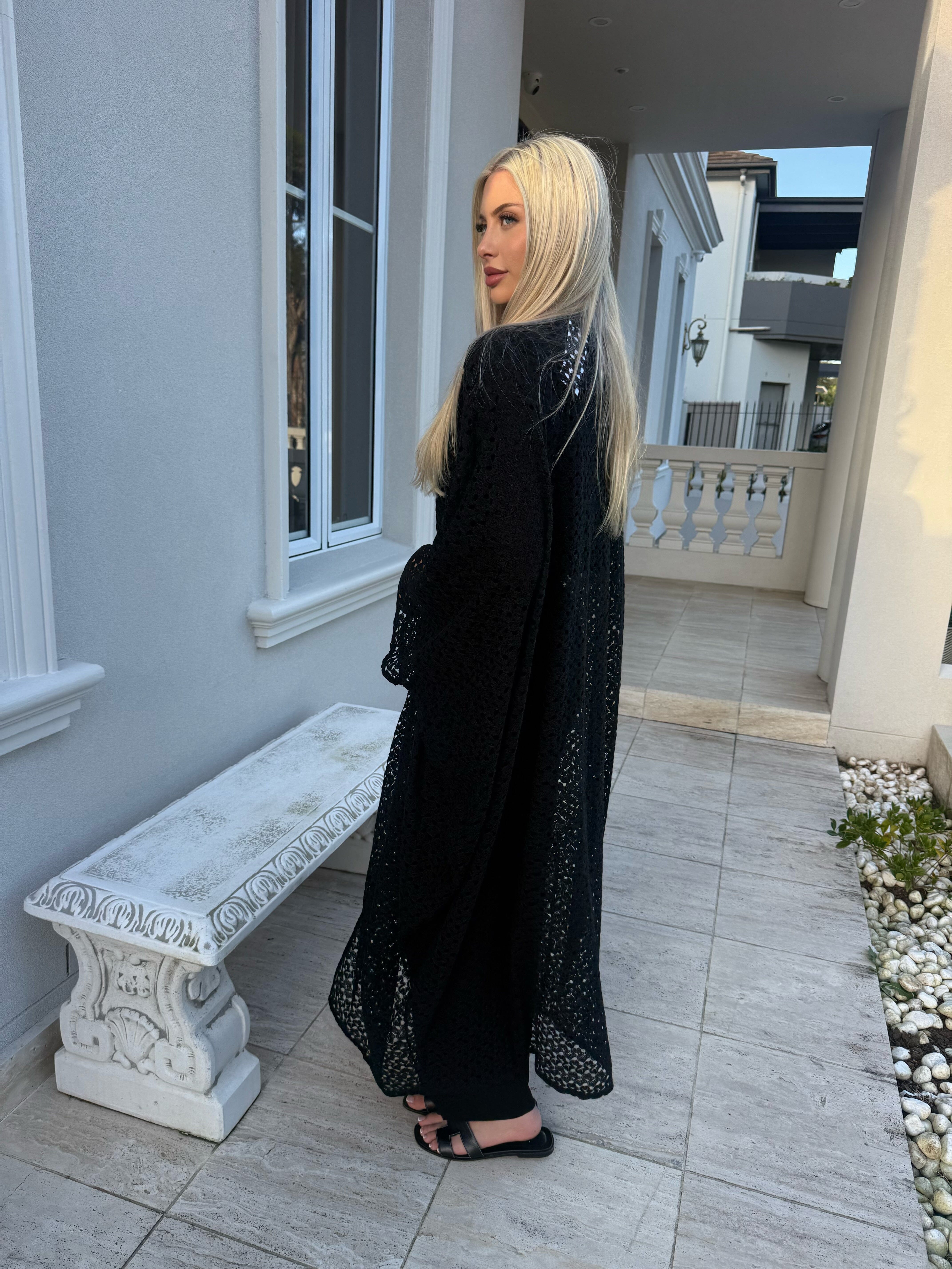Batwing Crochet Kimono