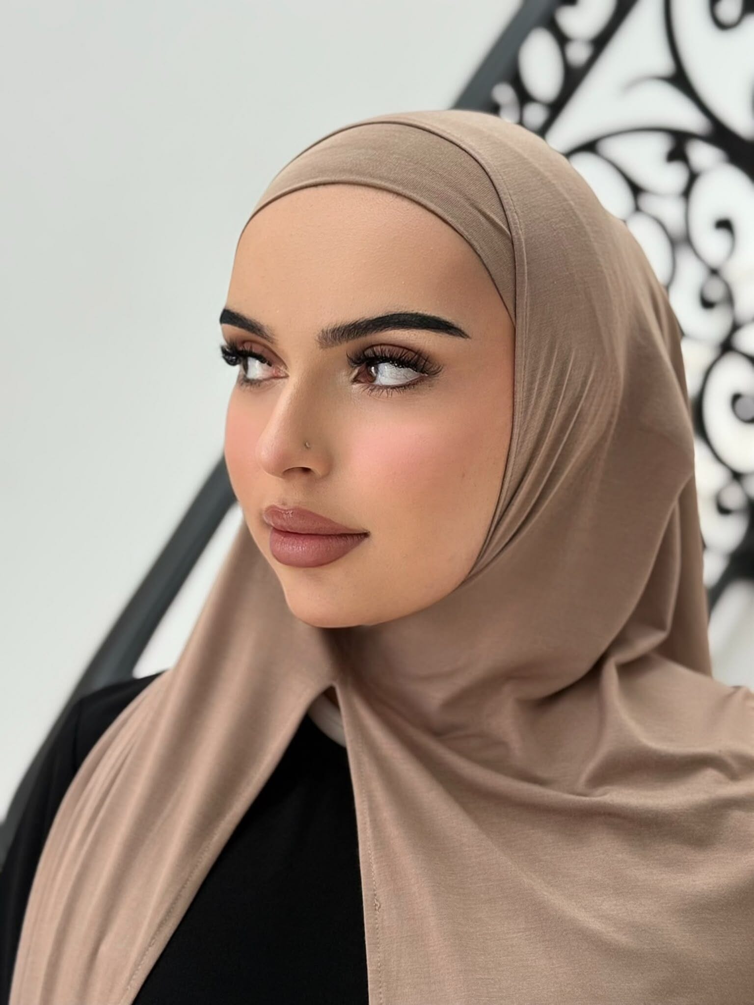 Cappuccino Instant Jersey Shawl