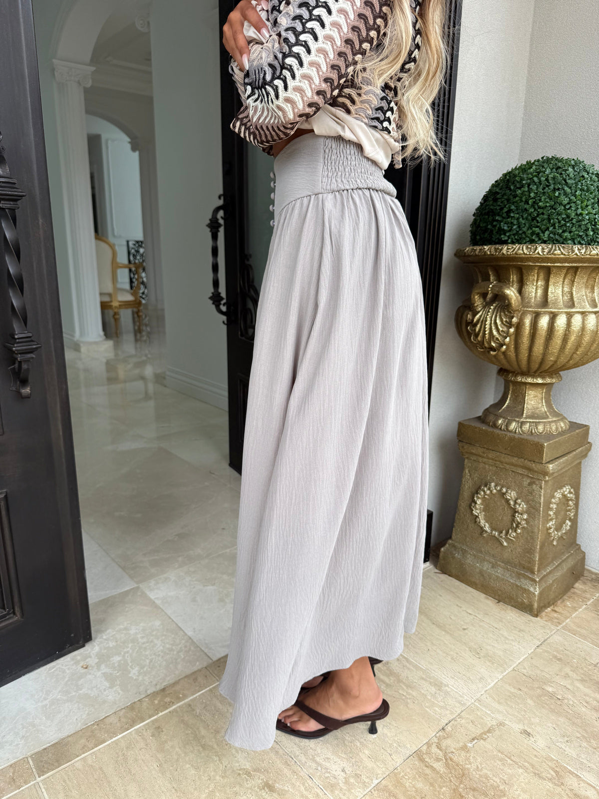 Milla Button Skirt