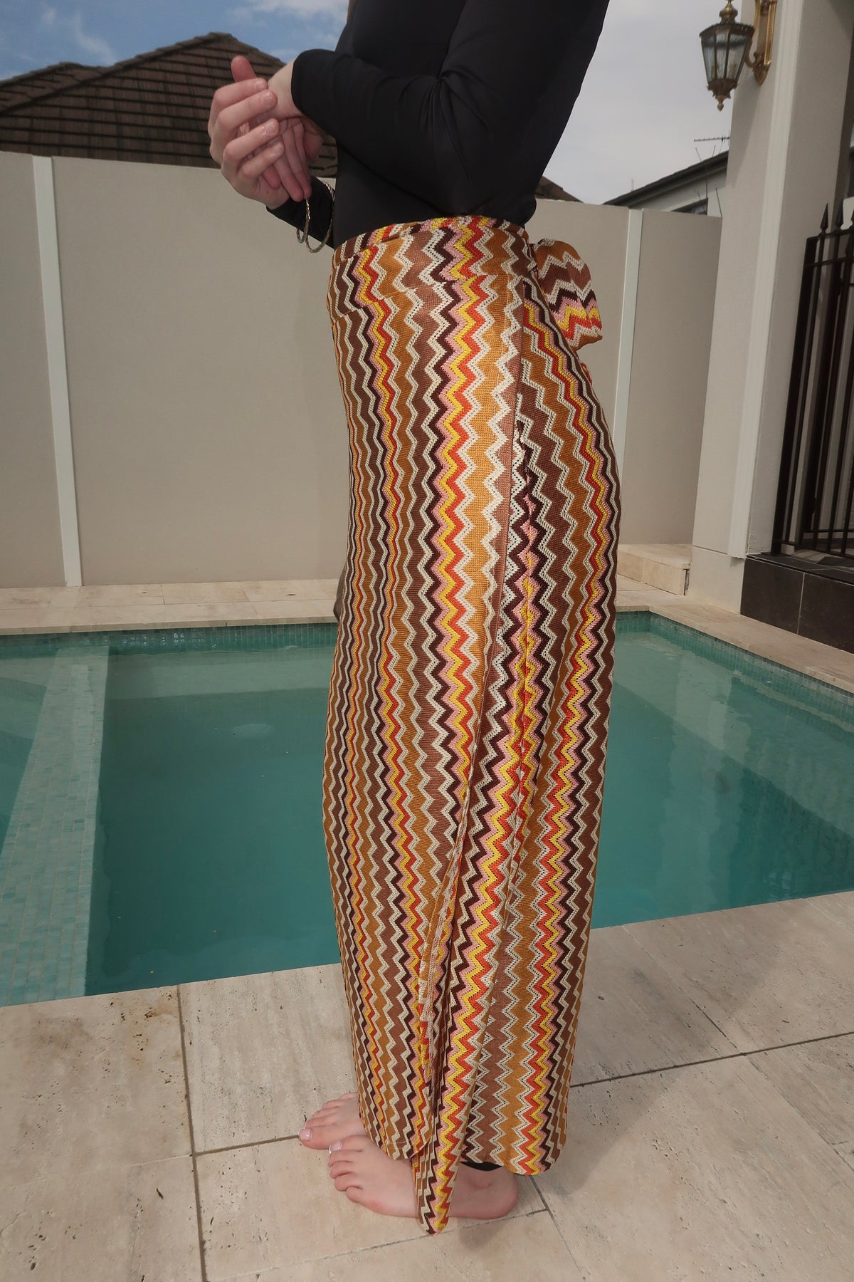 Crochet Tan Wrap Sarong