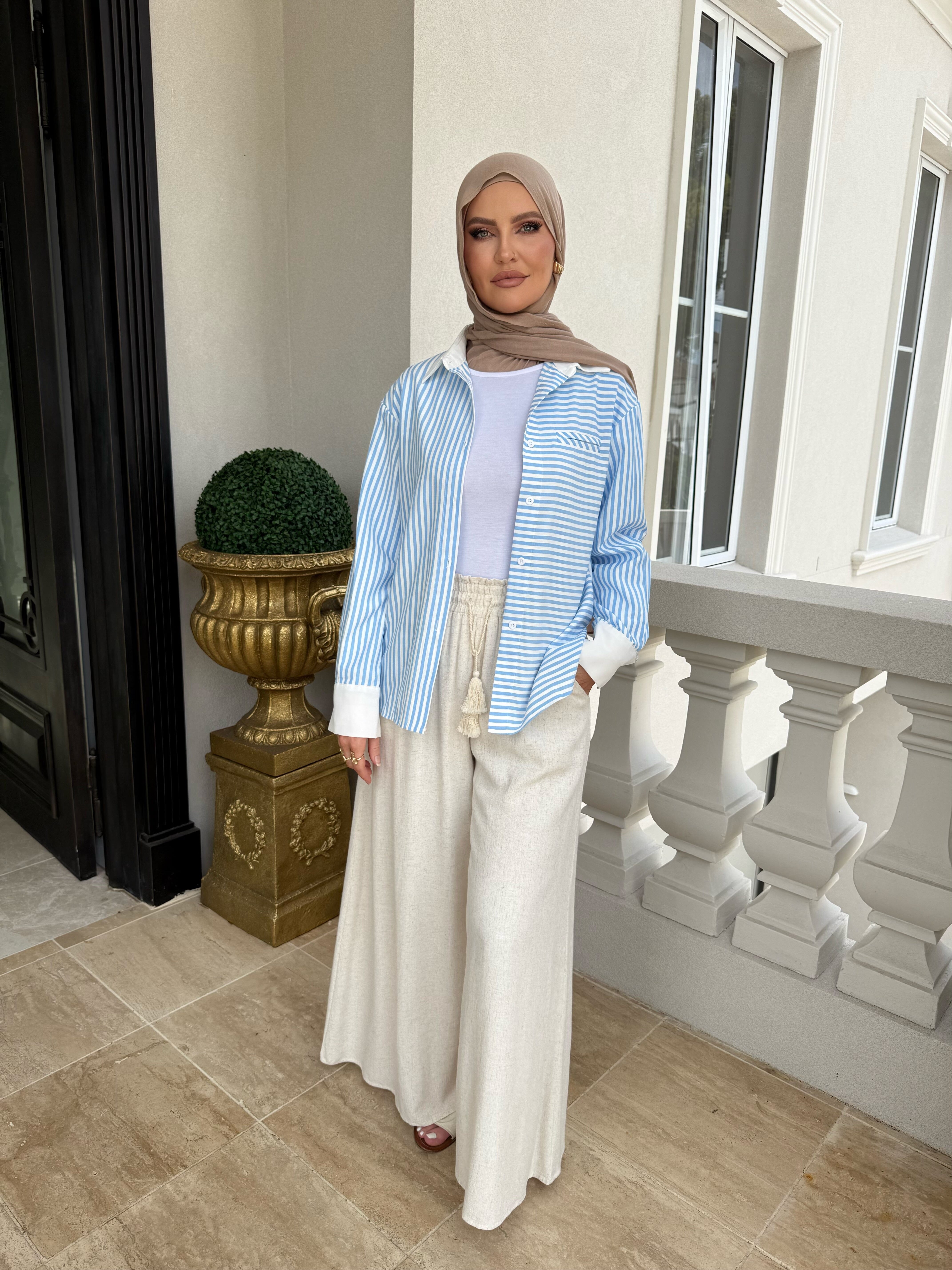 Baby Blue Stripe Shirt
