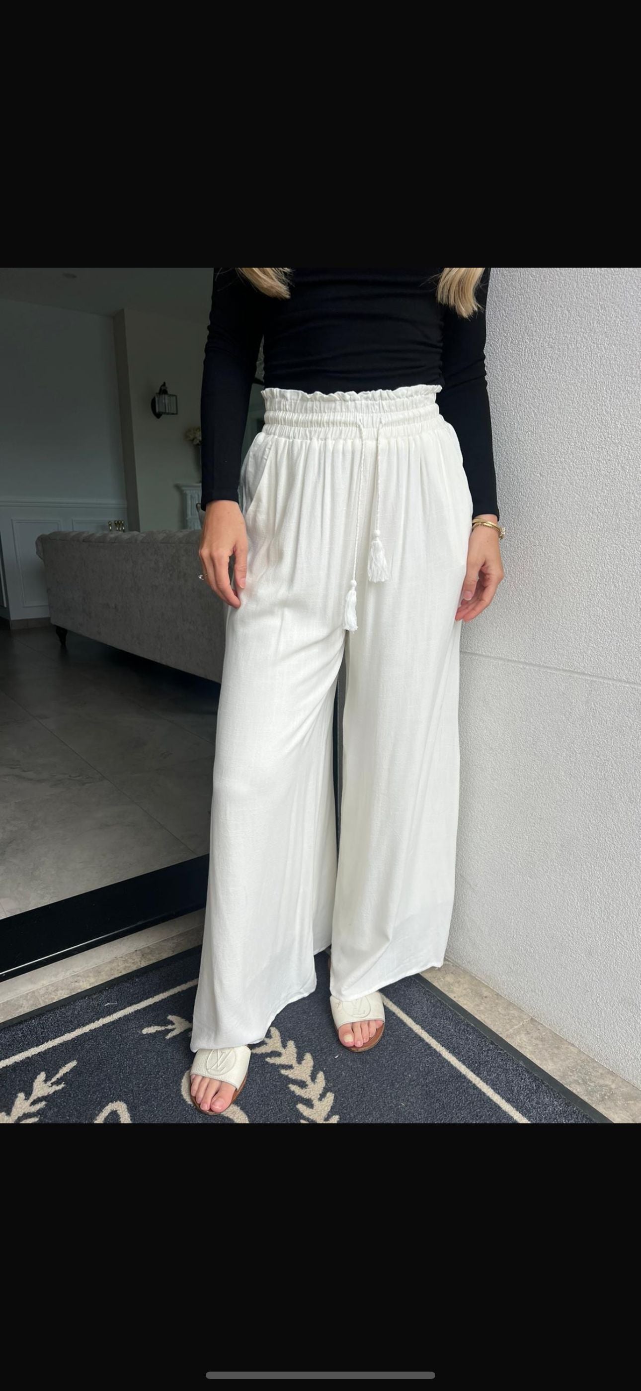 Linen Wide Fit Pants