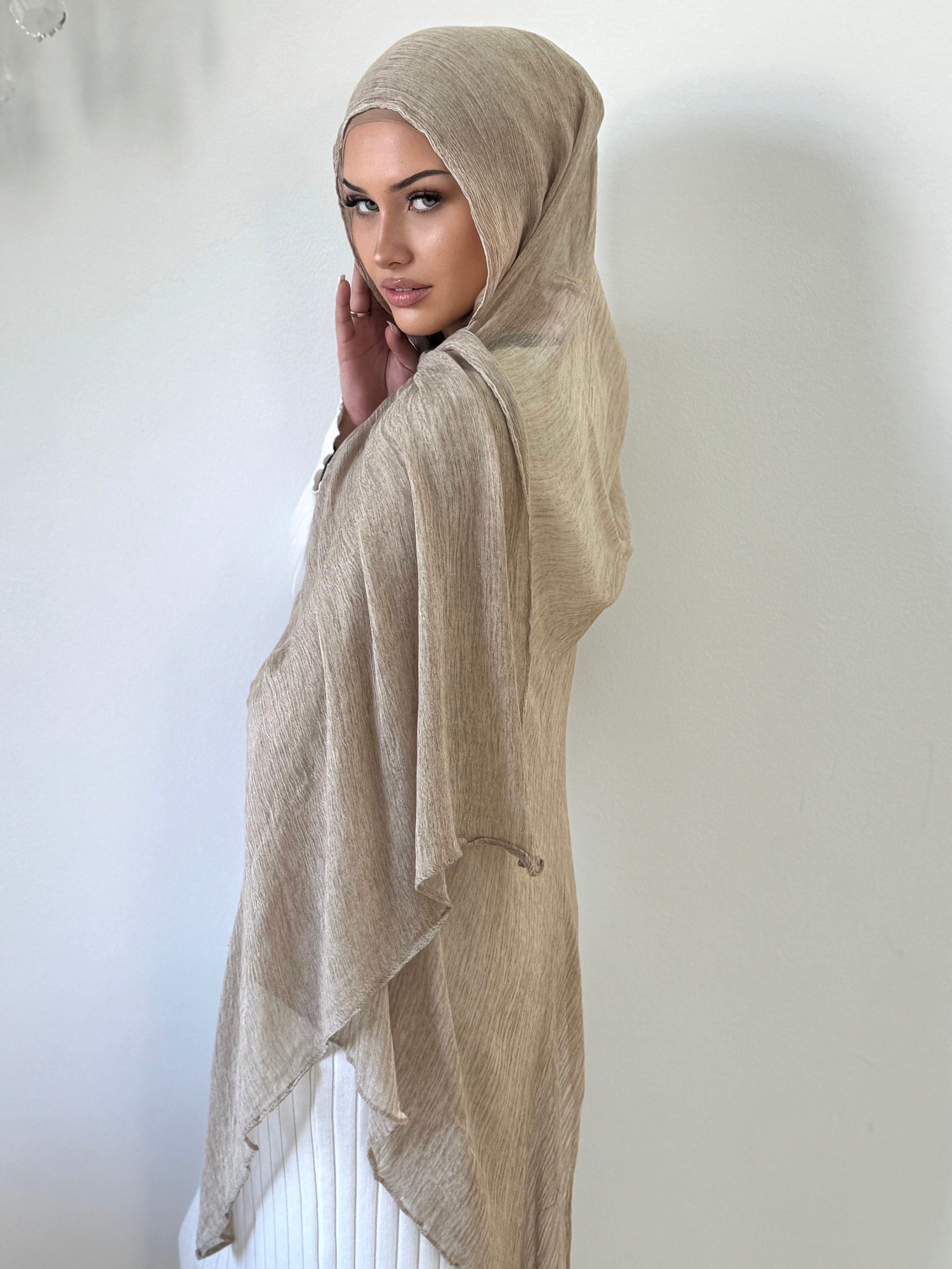 Stone Pleated Shawl
