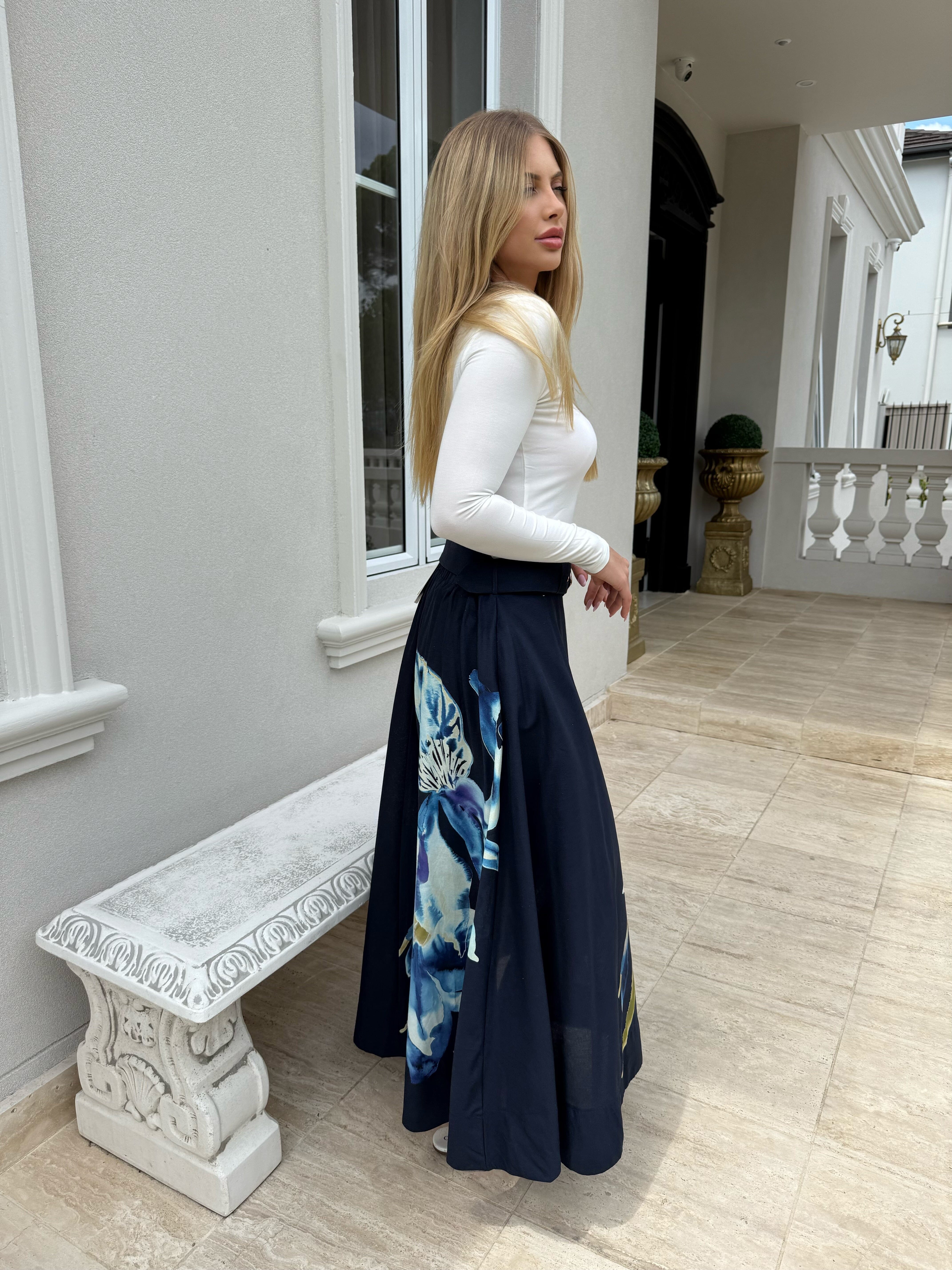 Ink Navy Skirt