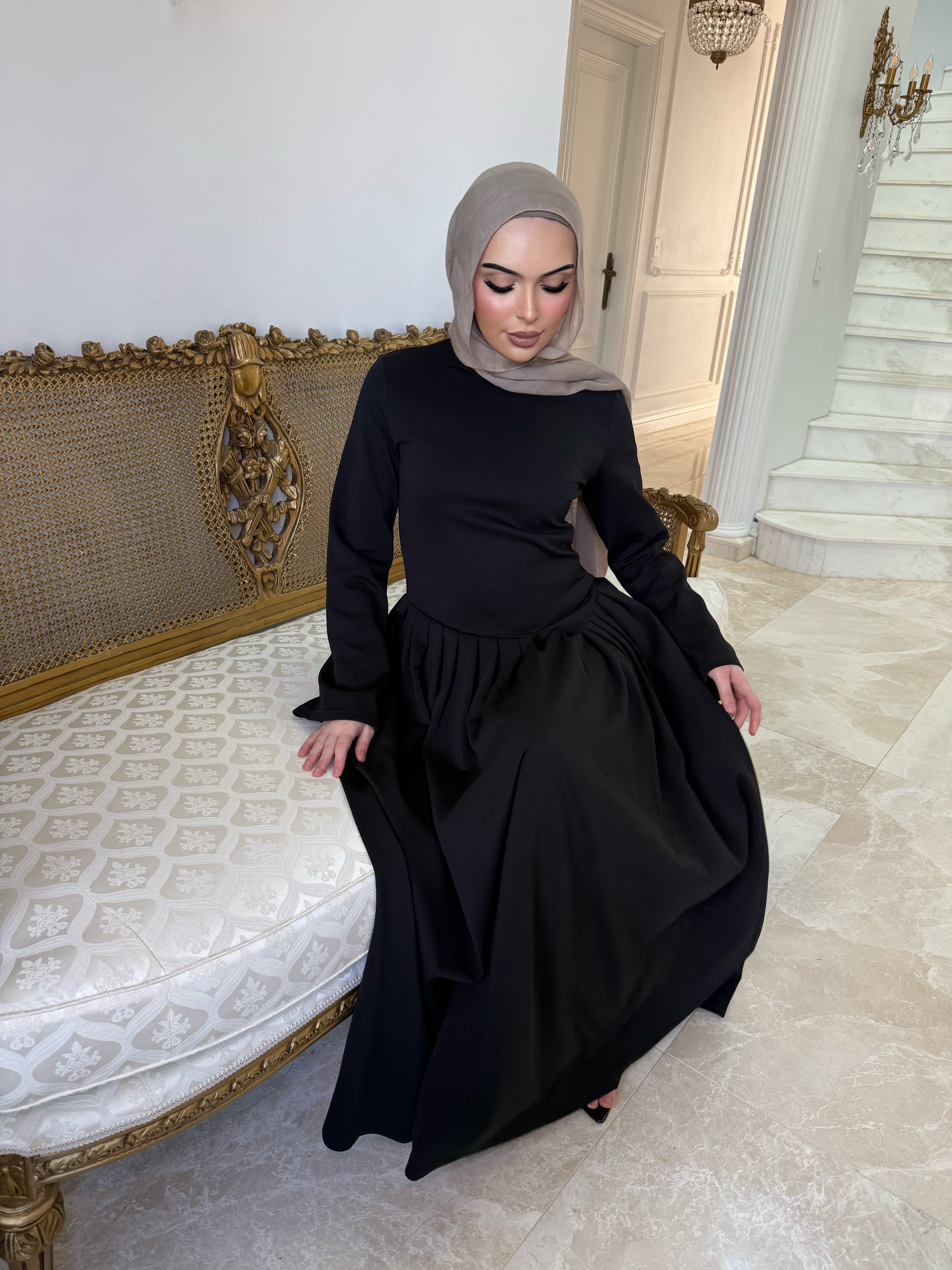 Pleated Glam Dress