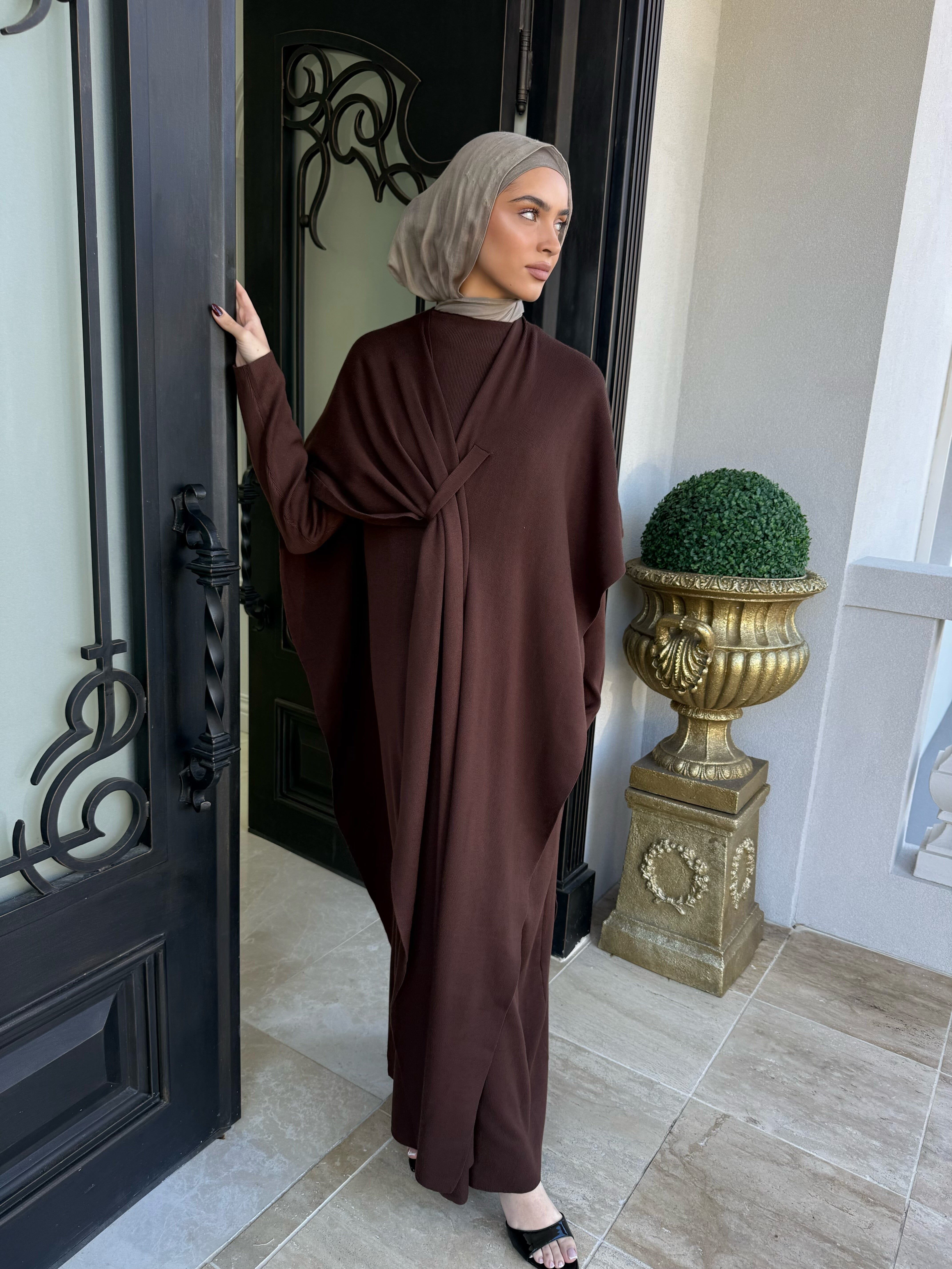 Wrap Drape Knit Set