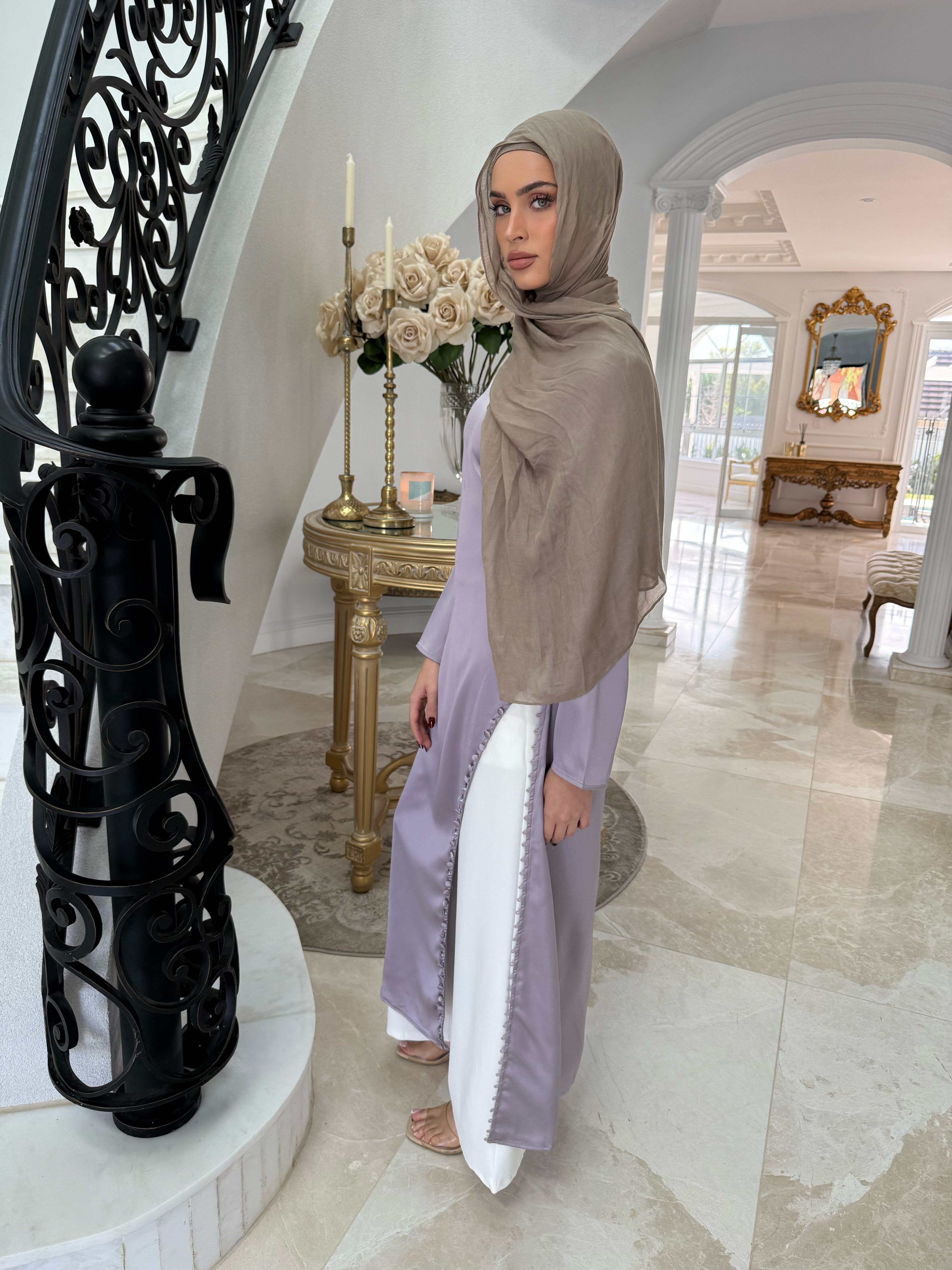 Satin Button Split Tunic