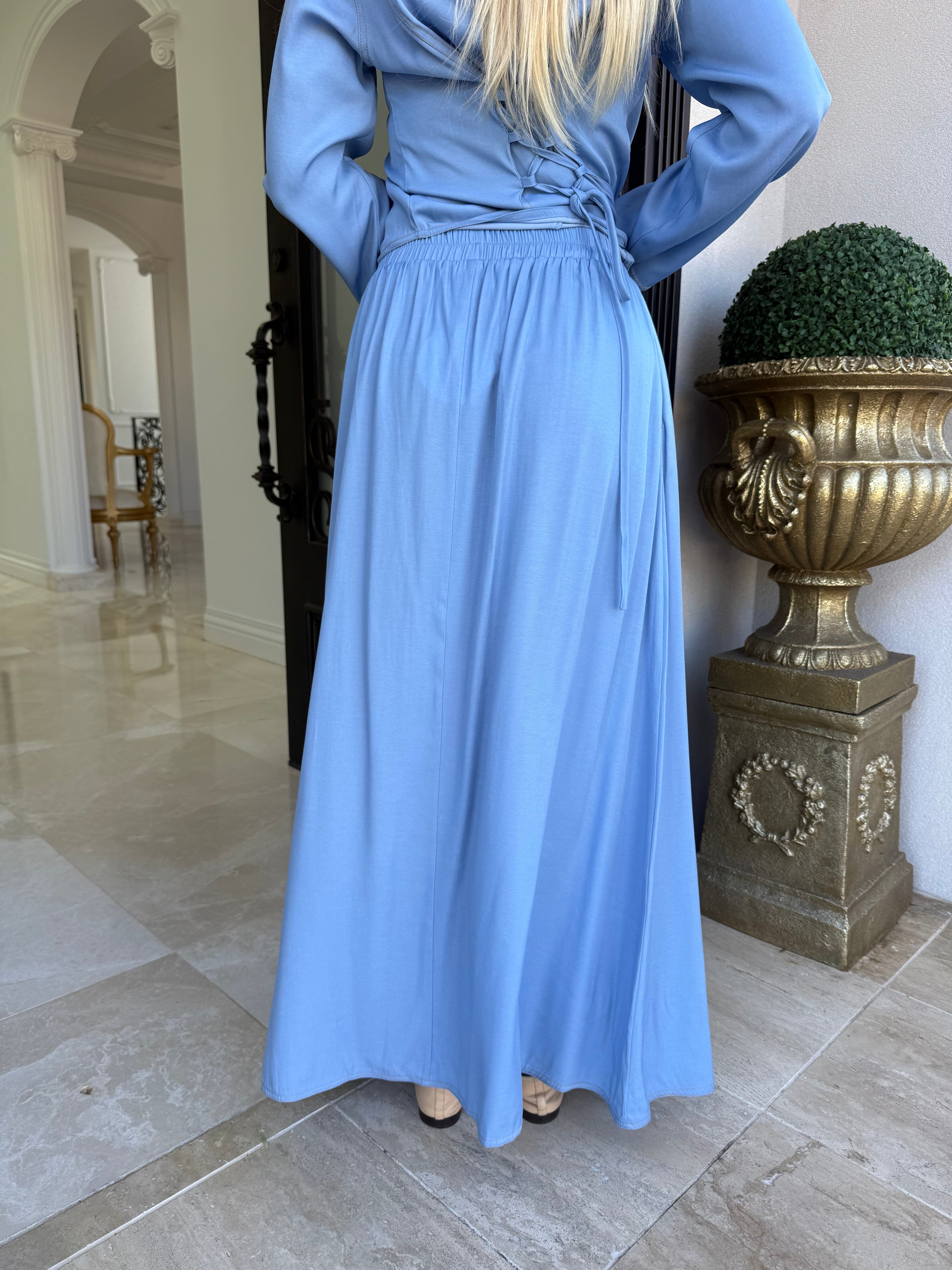 Chambray Skirt Set
