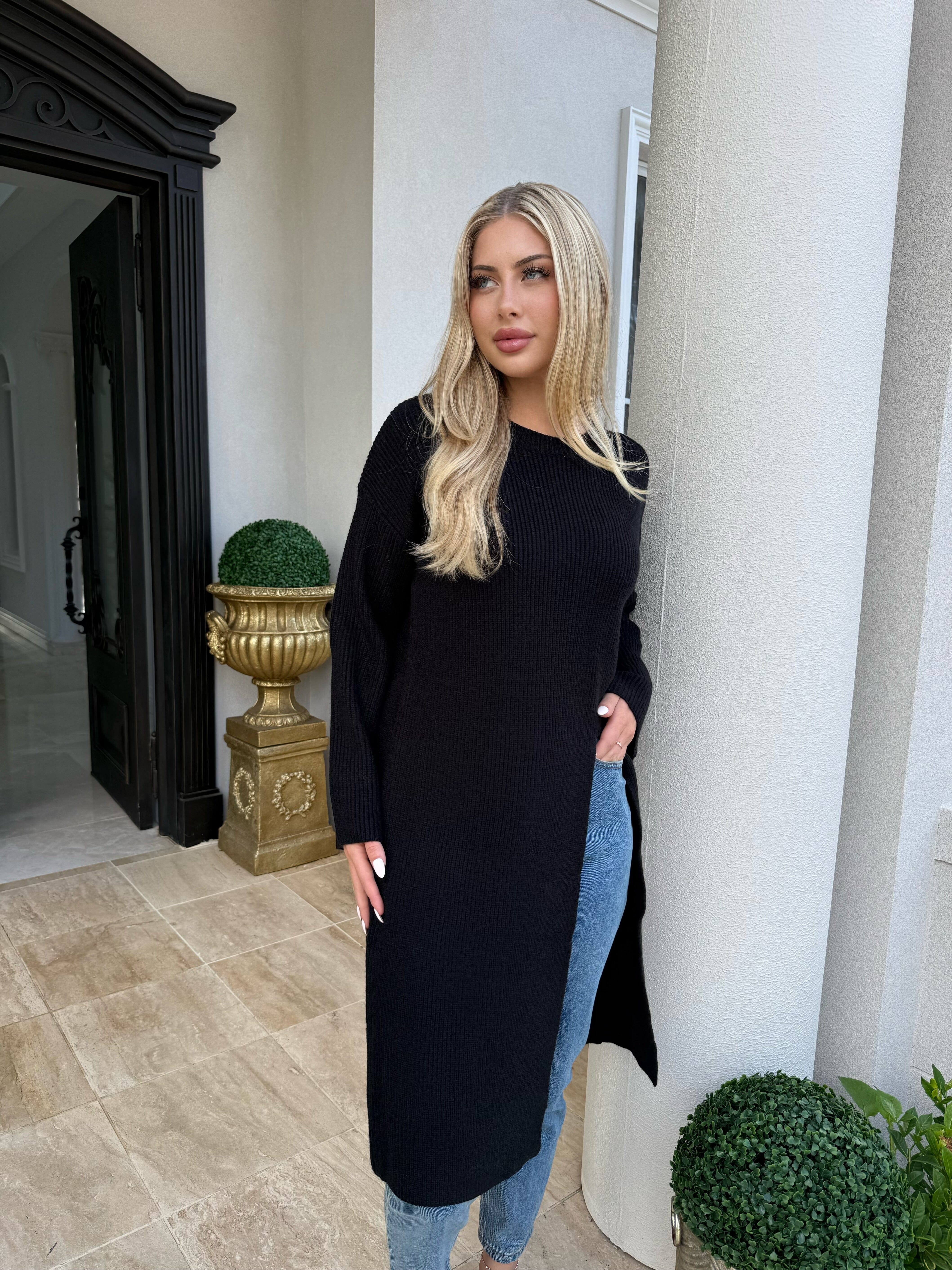 Knit Split Tunic