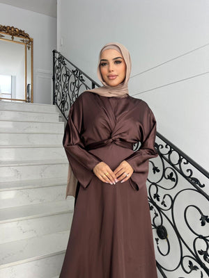 Tie Knot Satin Dress