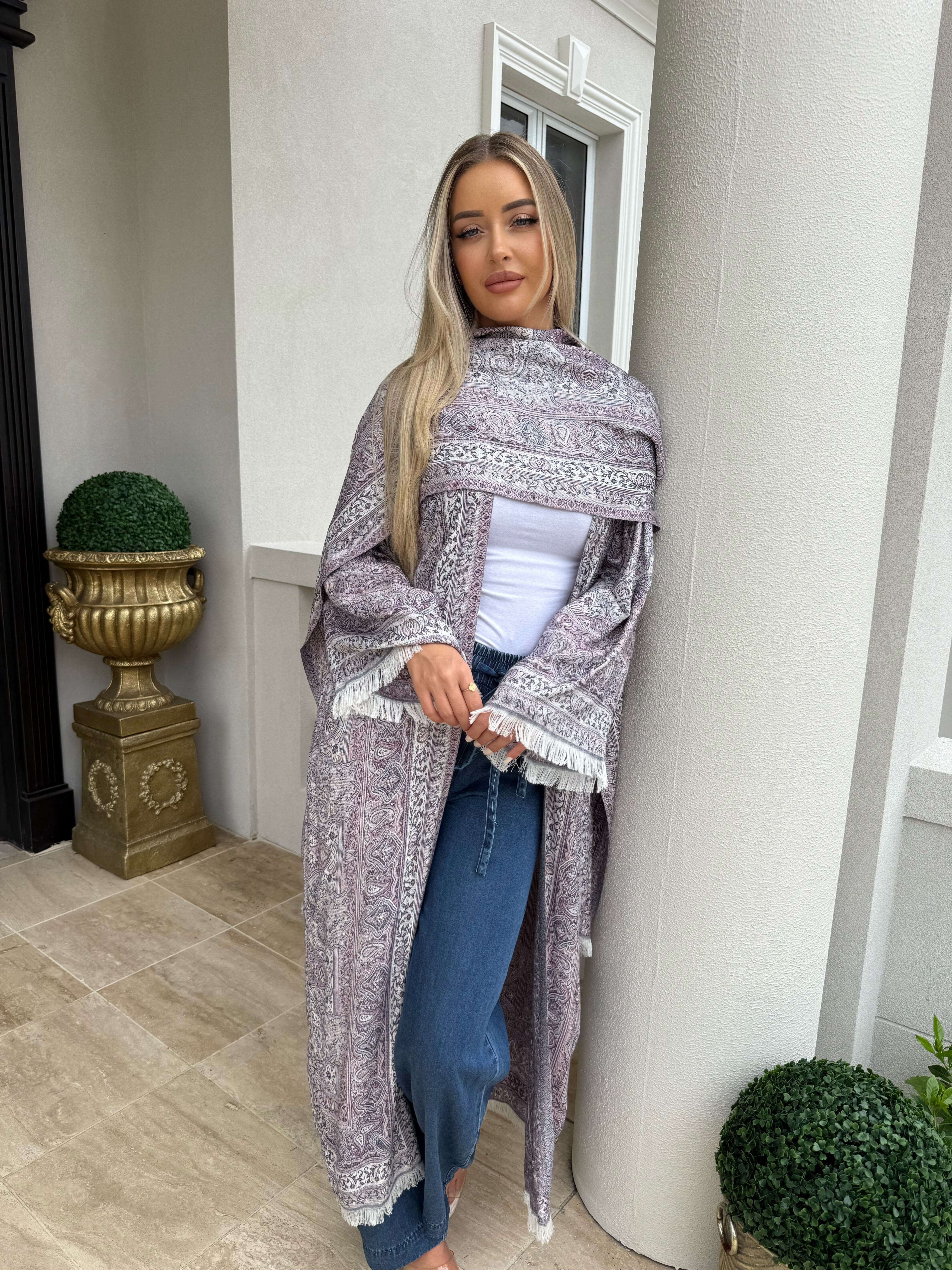 Lilac Pashmina Set