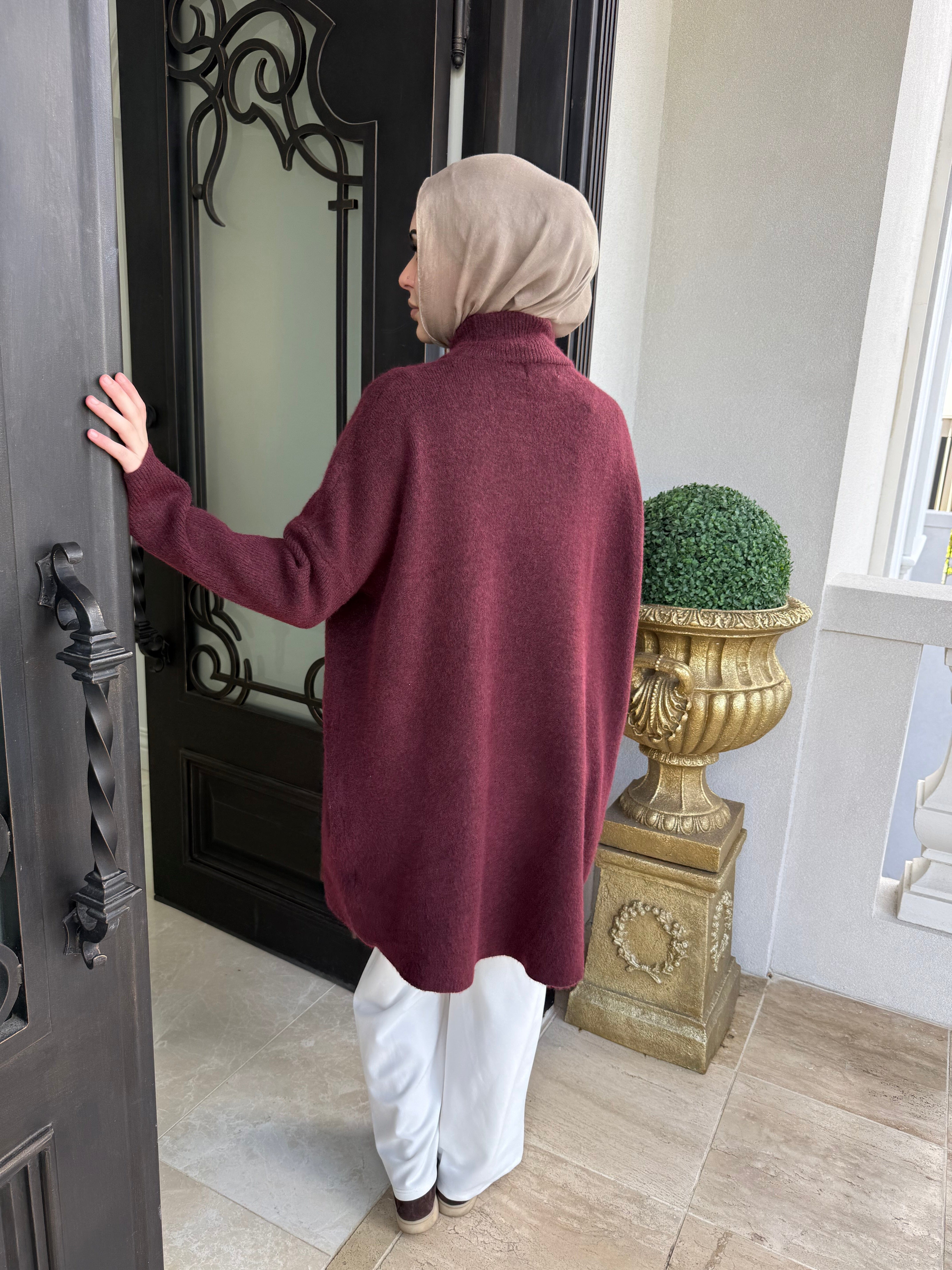 Wool High Low Jumper