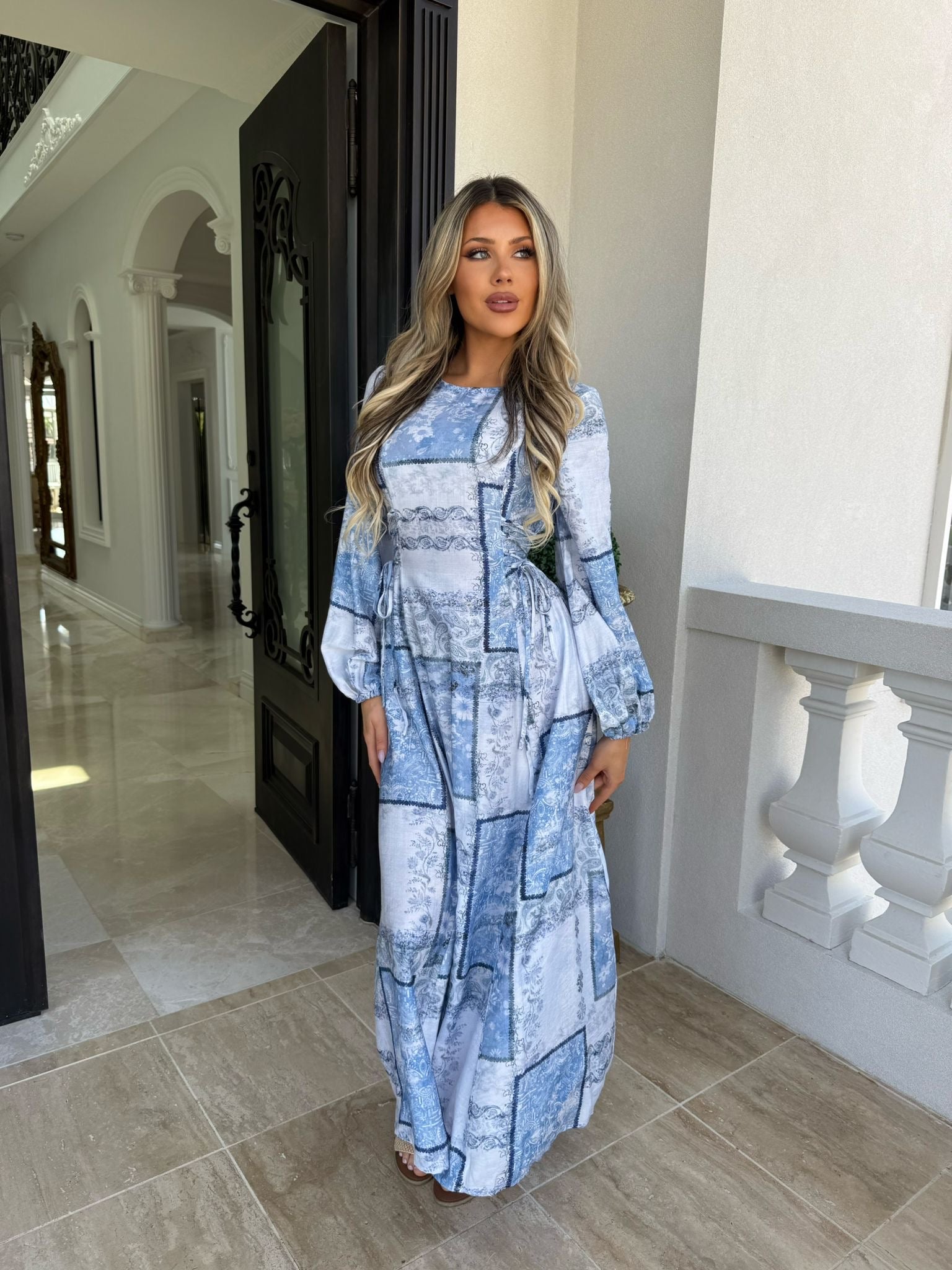 Block Blue Maxi